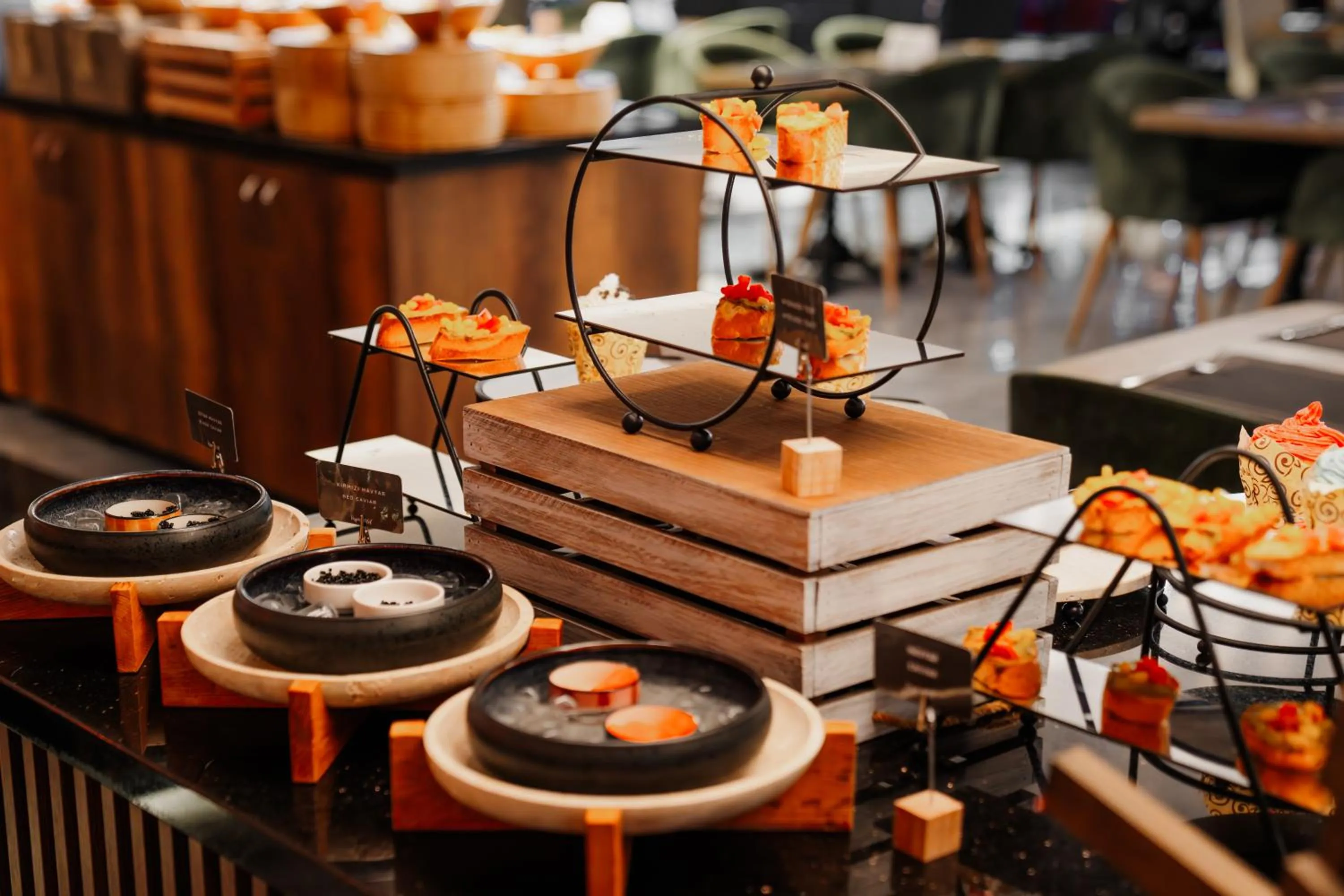 Buffet breakfast in Vespia Hotel