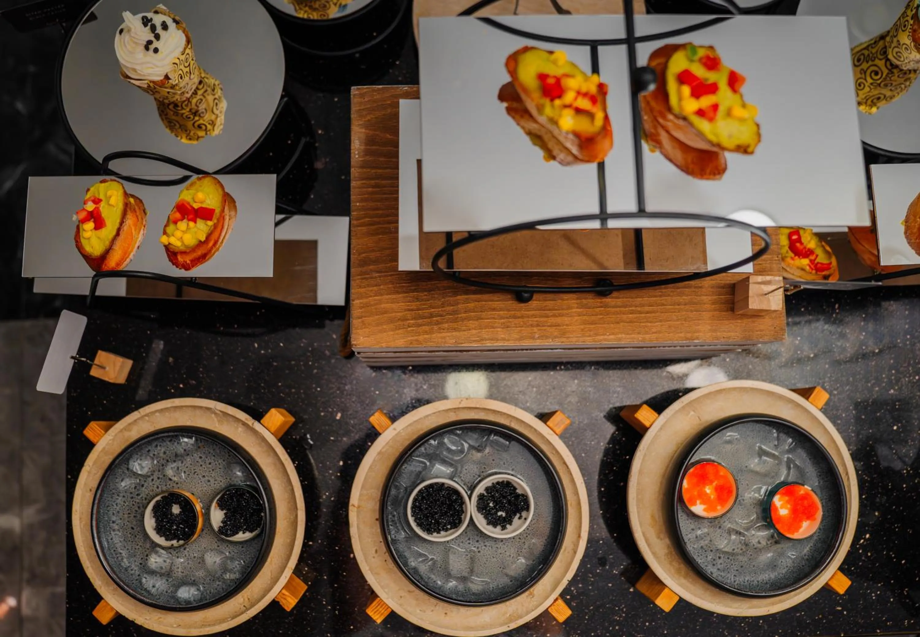 Buffet breakfast in Vespia Hotel