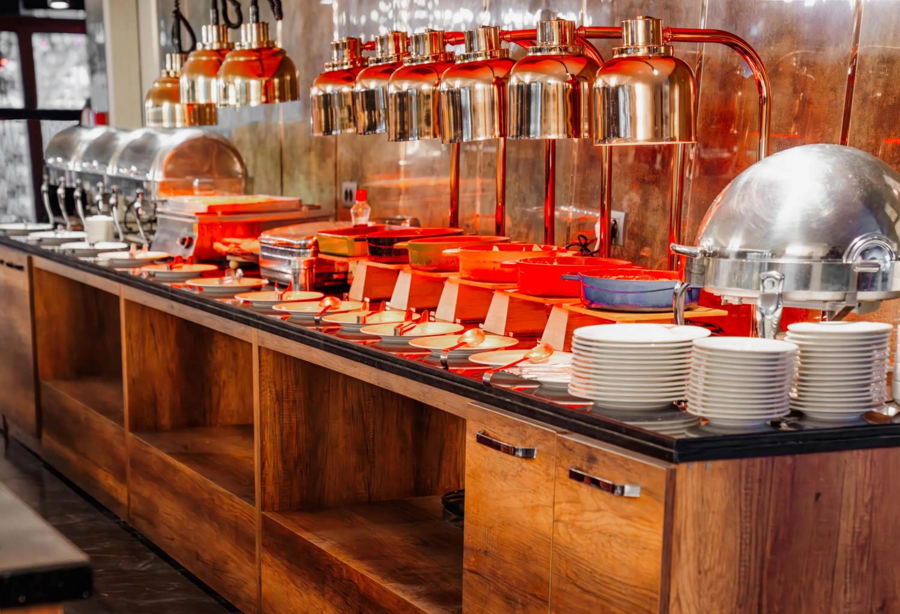 Buffet breakfast in Vespia Hotel