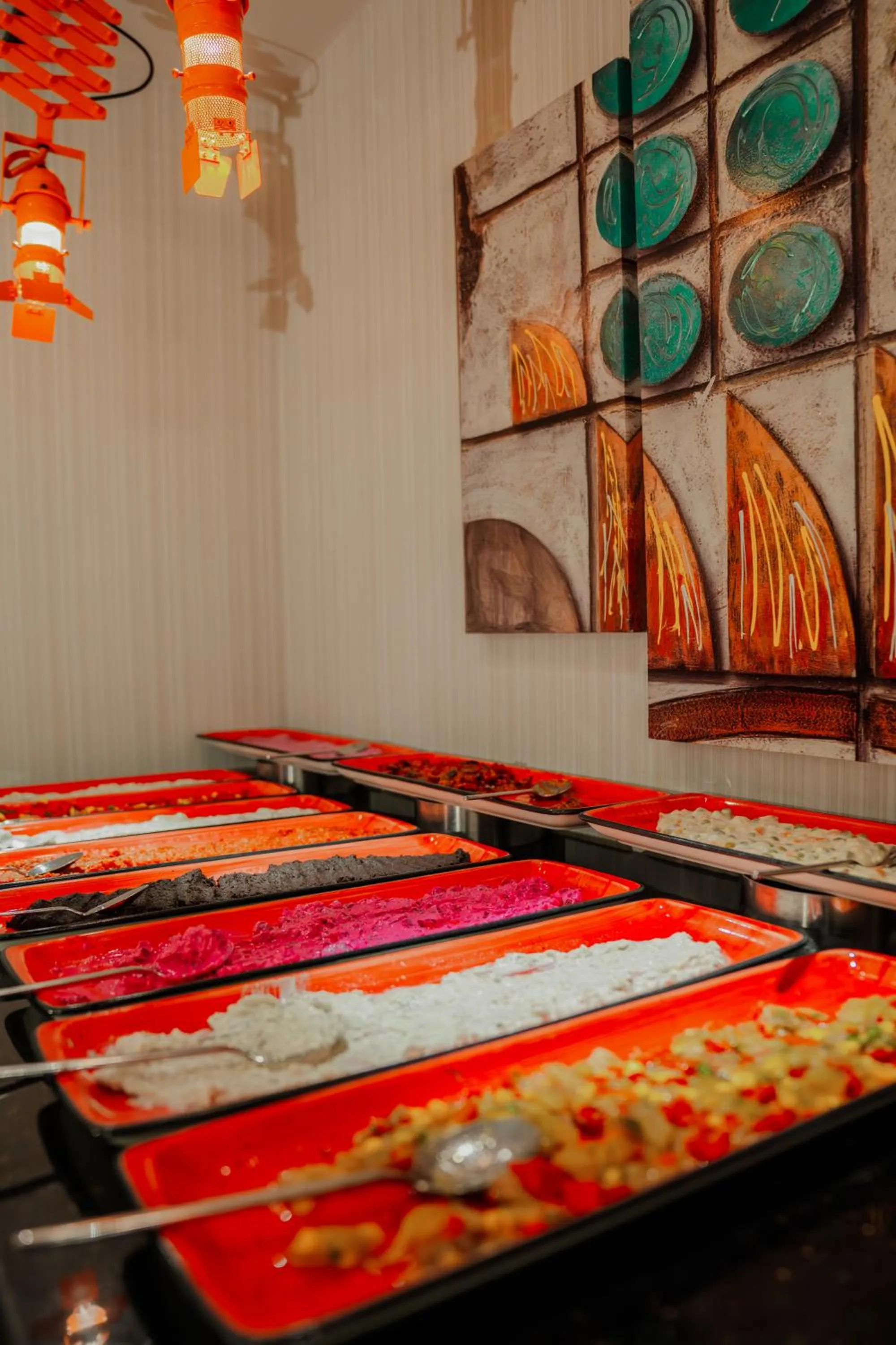 Buffet breakfast in Vespia Hotel