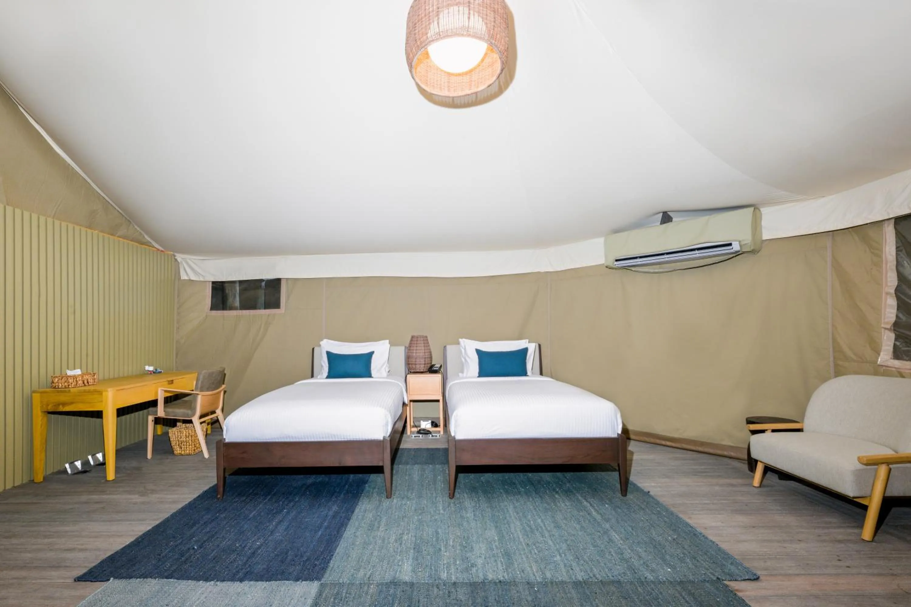 Bedroom, Bed in Kingfisher Retreat by Sharjah Collection