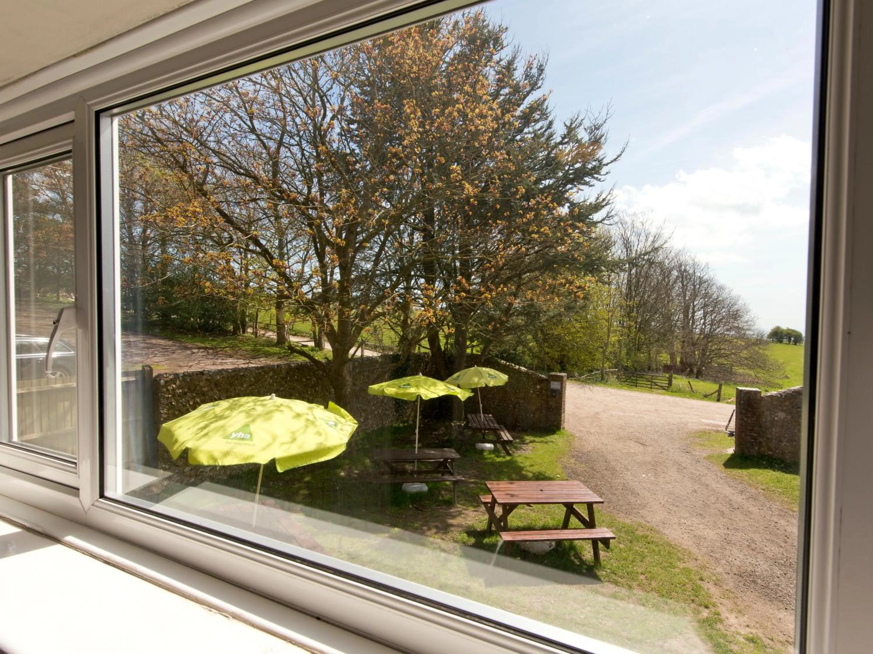 Garden view in YHA Truleigh Hill