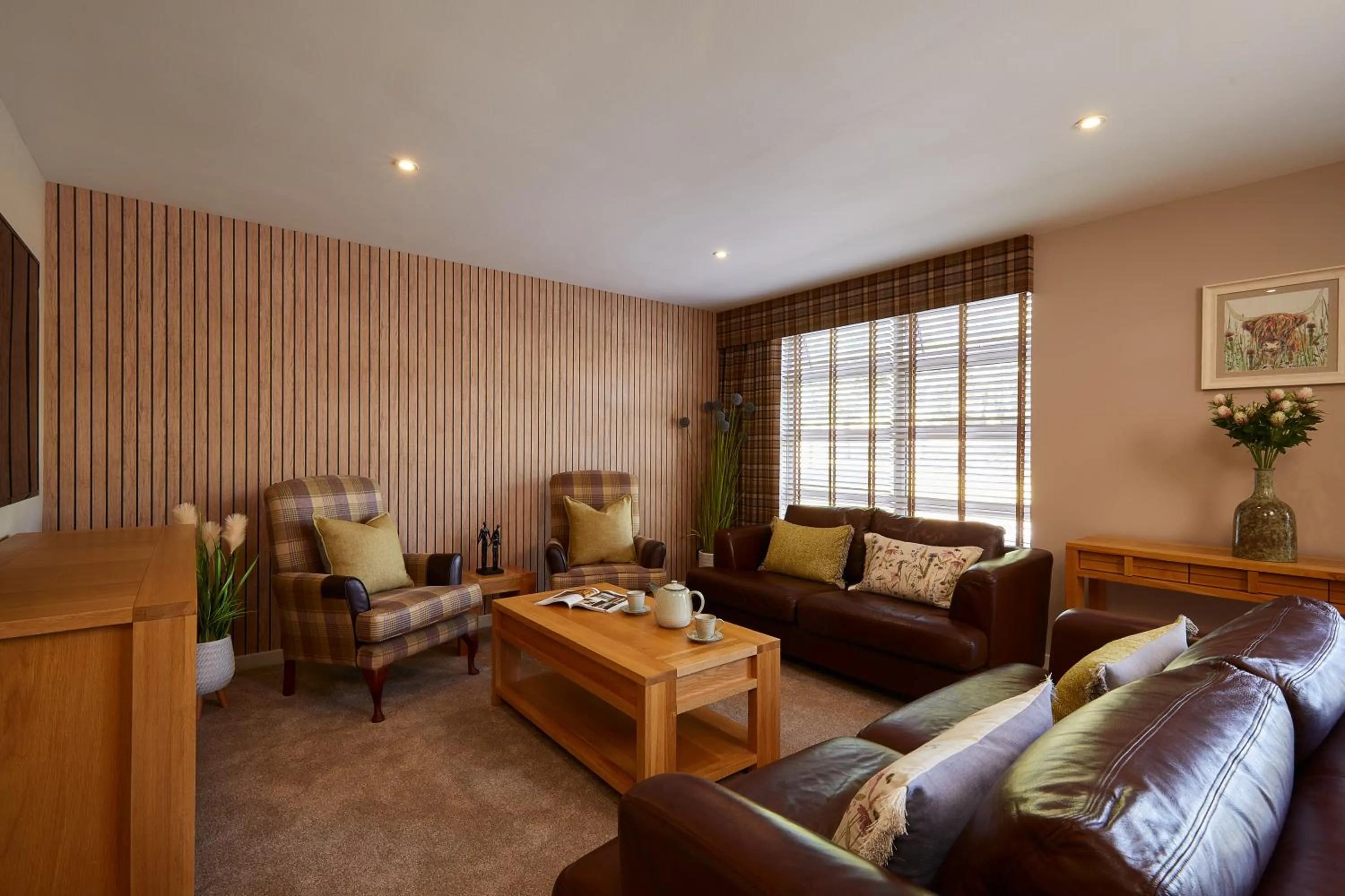 Living room in Macdonald Woodland Lodges at Macdonald Aviemore Resort