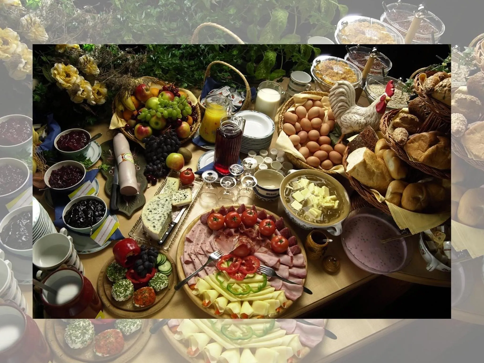 Continental breakfast in Landhotel Kaserer