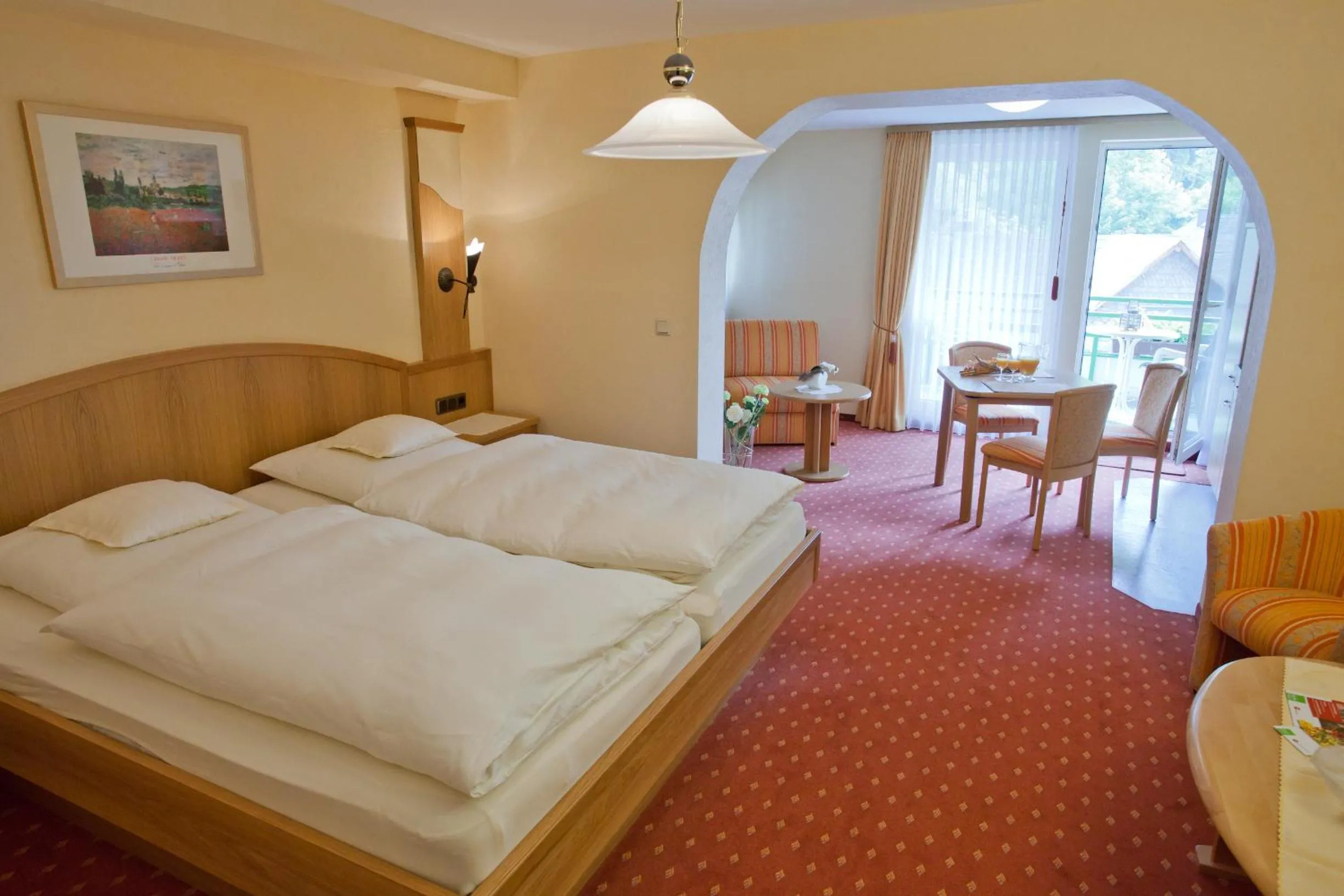 Seating area, Bed in Gästehaus Behle-Schäperken