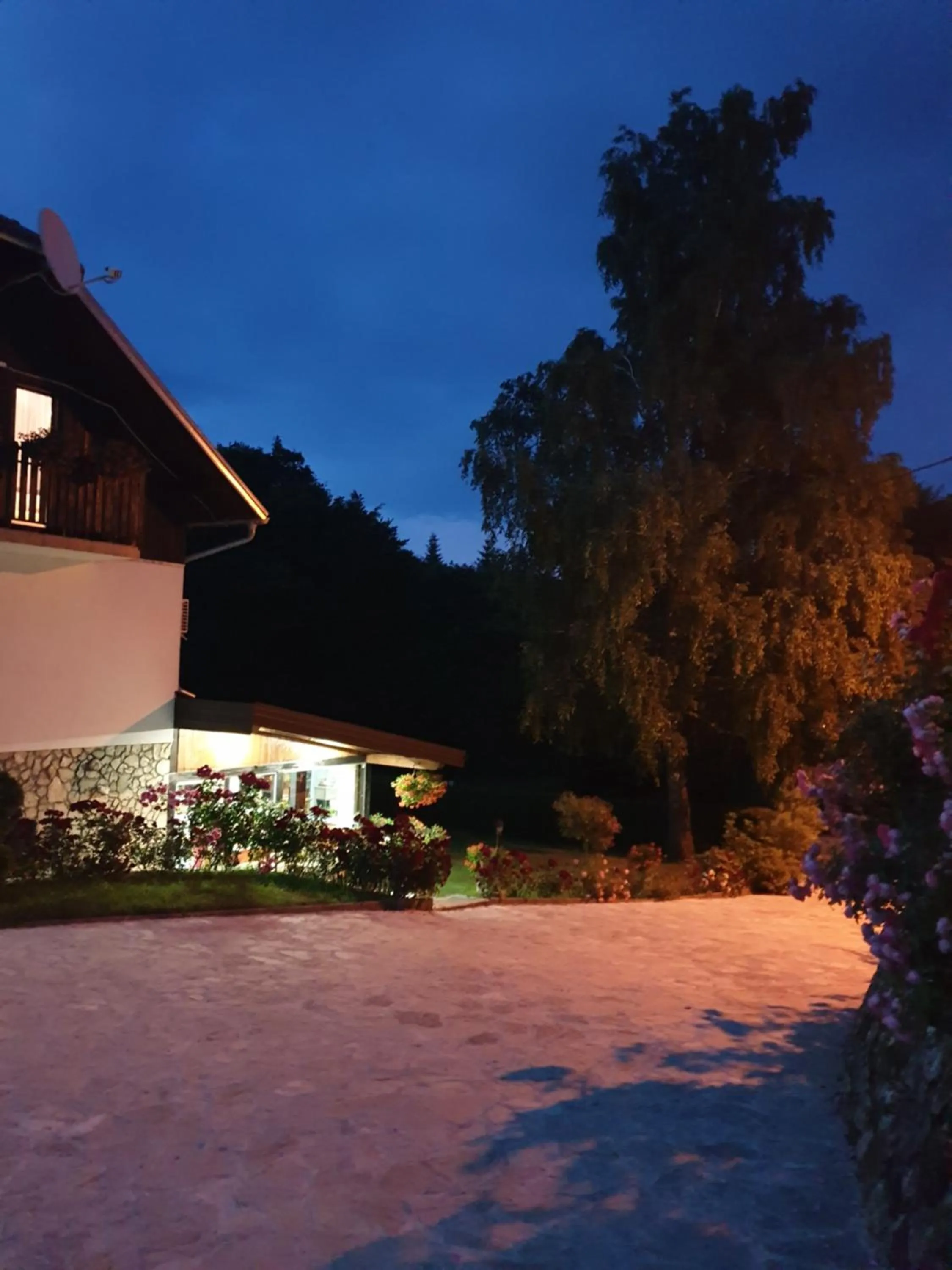 Garden view in Pansion Breza