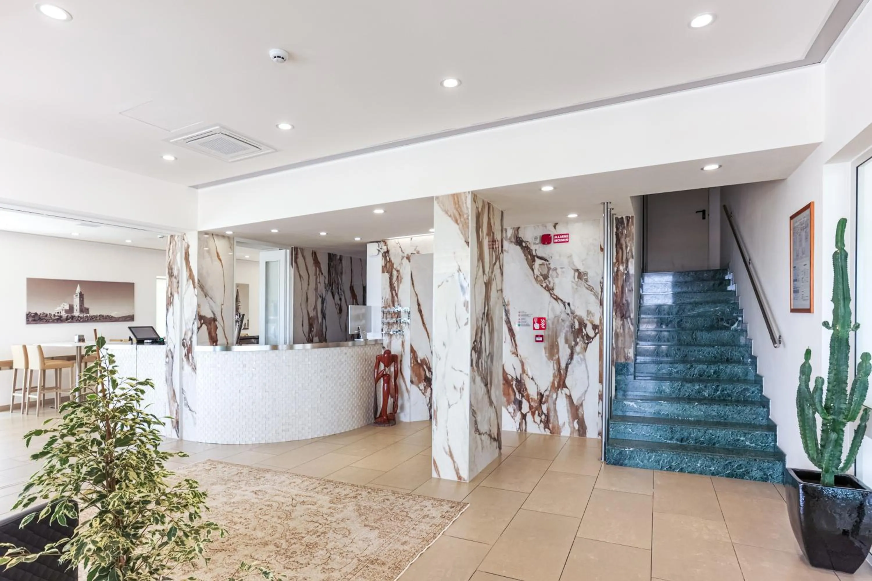 Lobby or reception in Hotel Levante