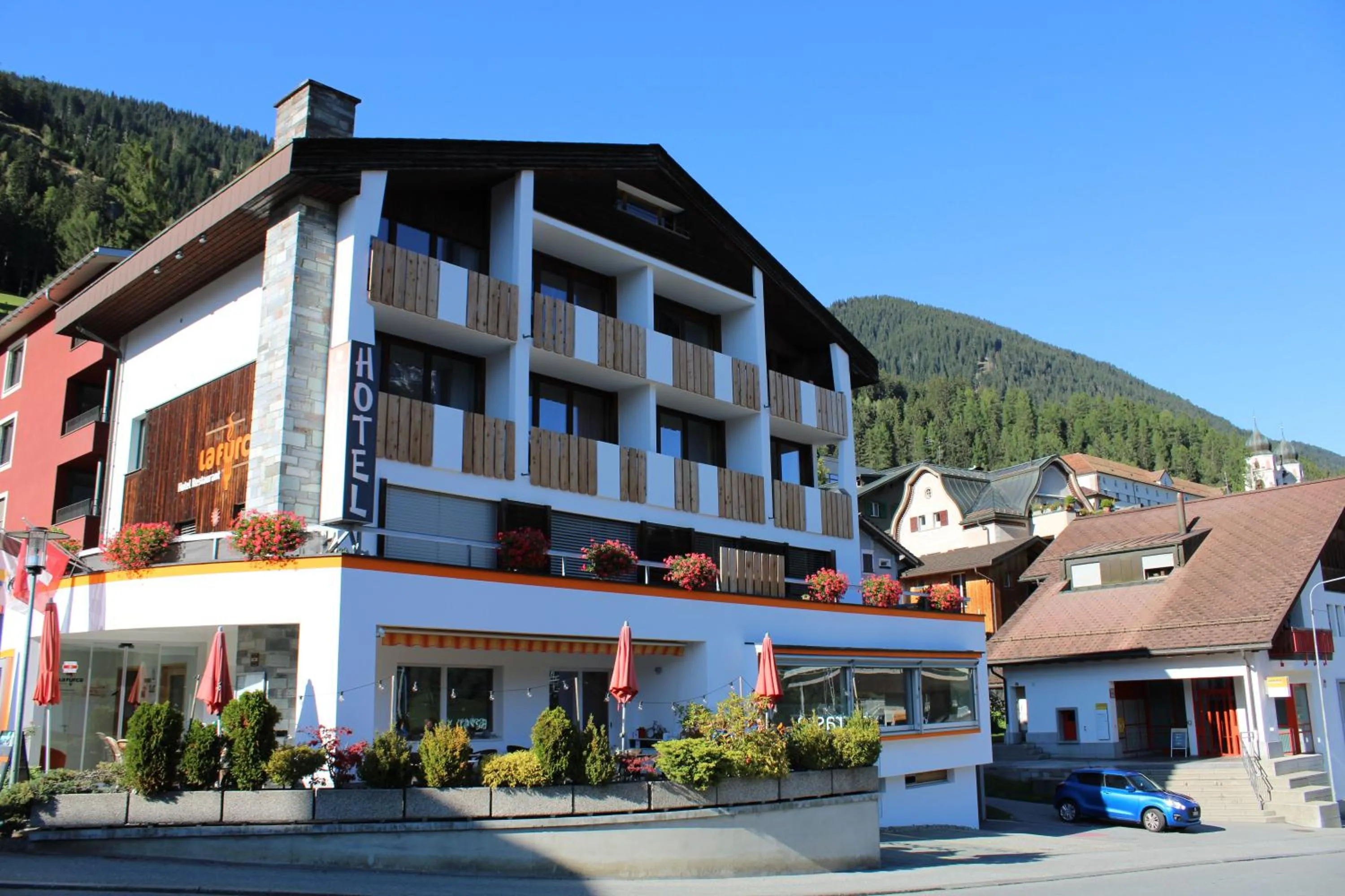 Property building in Hotel Restaurant La Furca