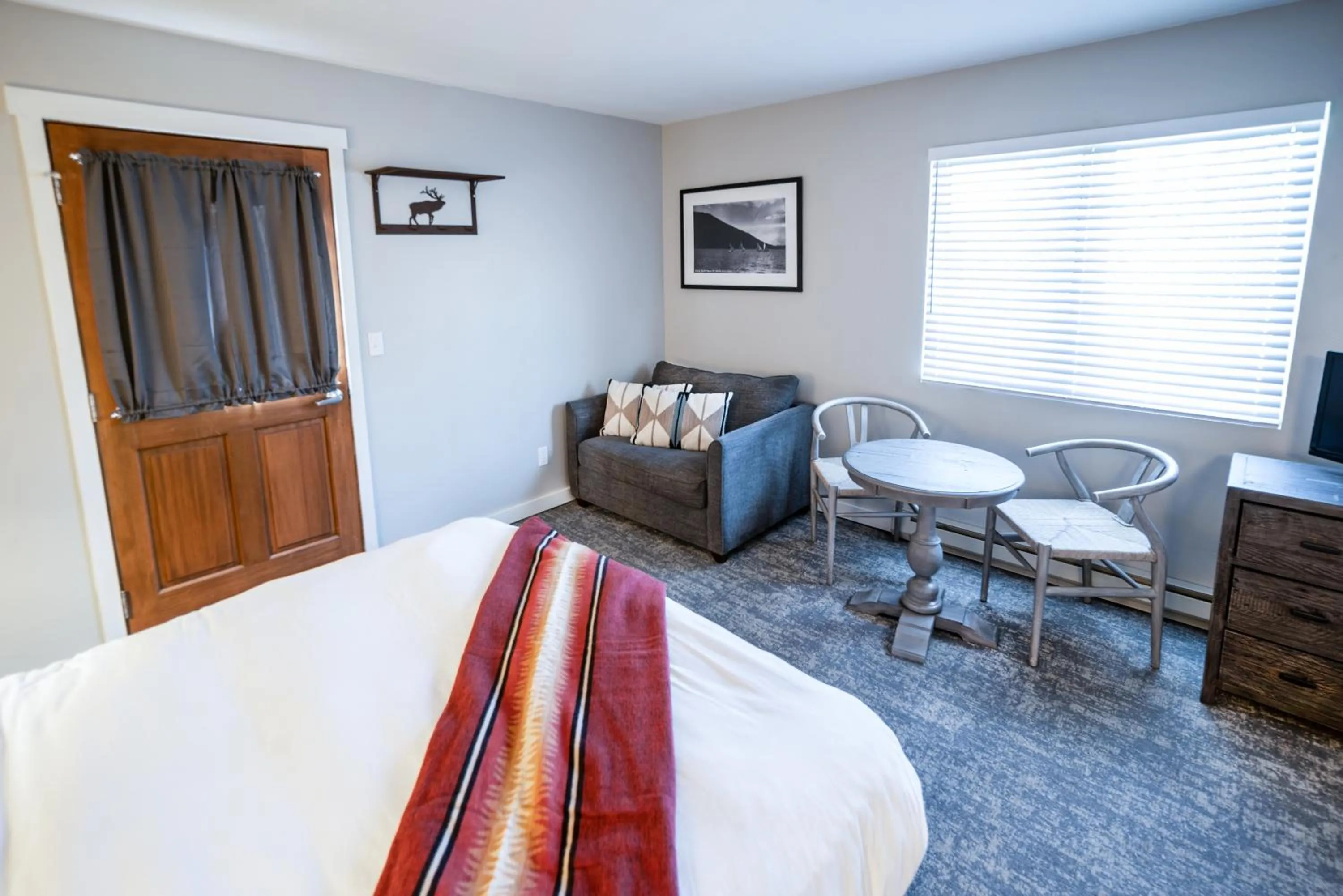 Bed in Grand Lake Lodge