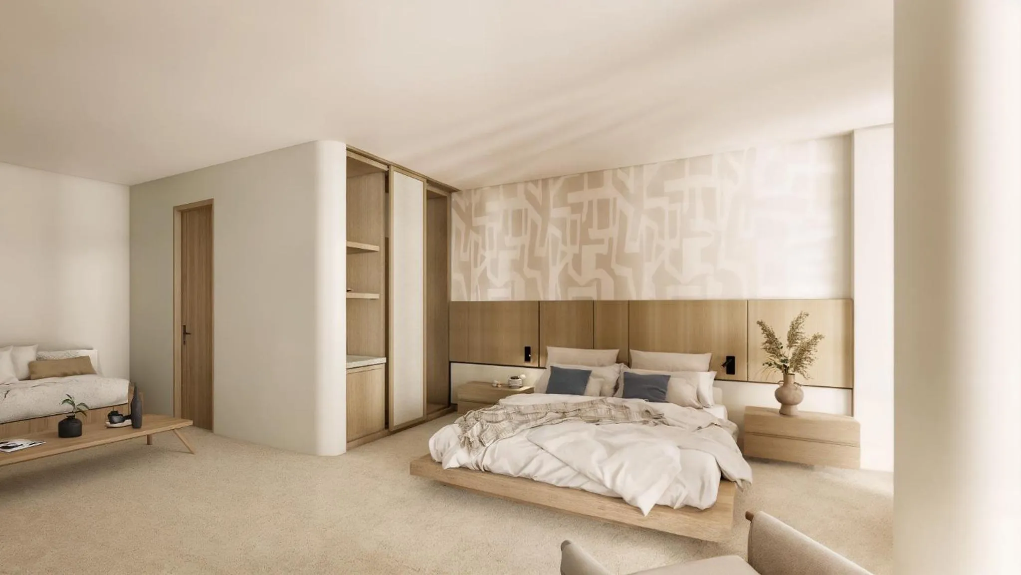 Bed in Kleopatra Inn