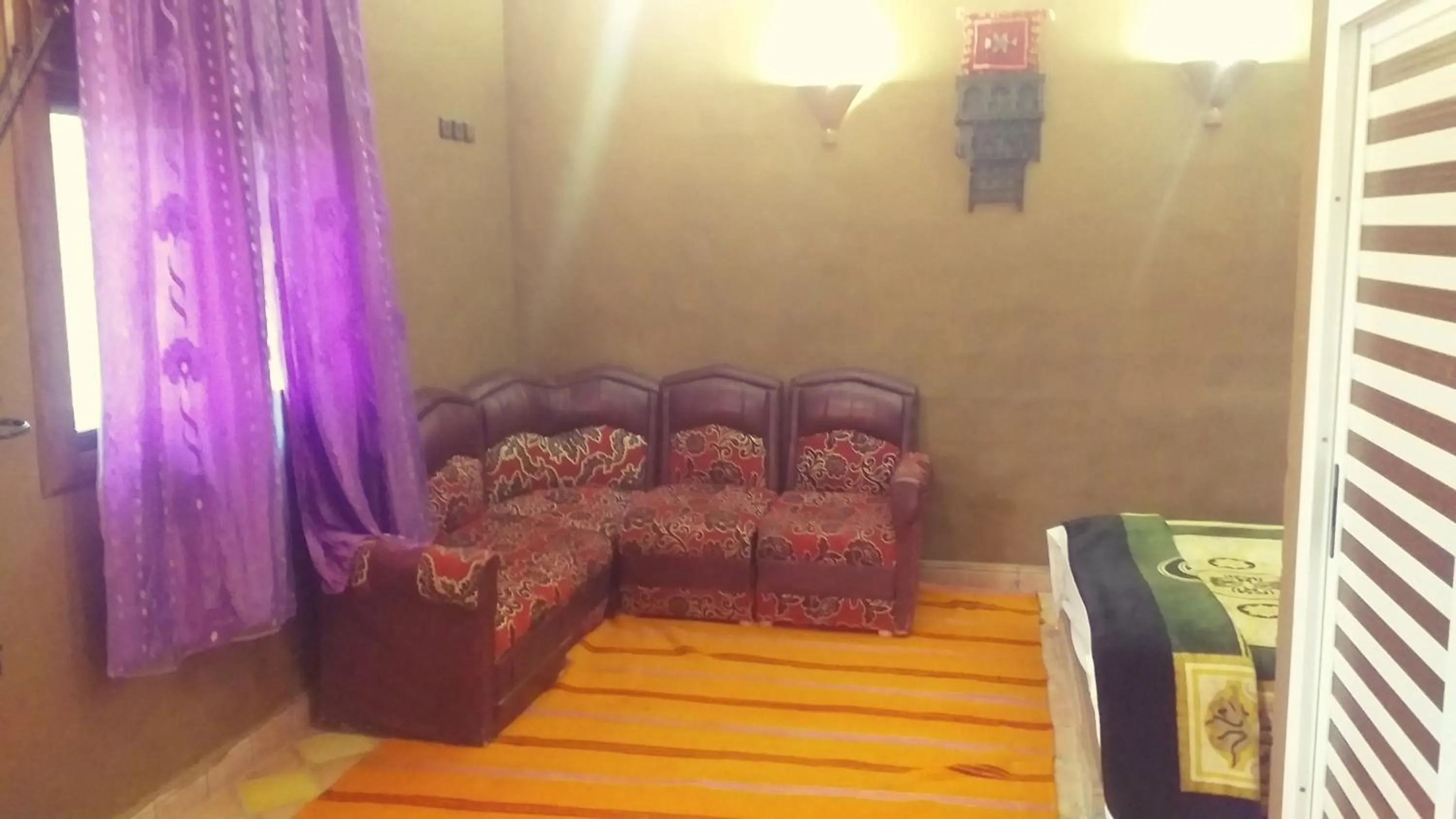 Seating area in Auberge Camping BOUGAFER Tamtetoucht