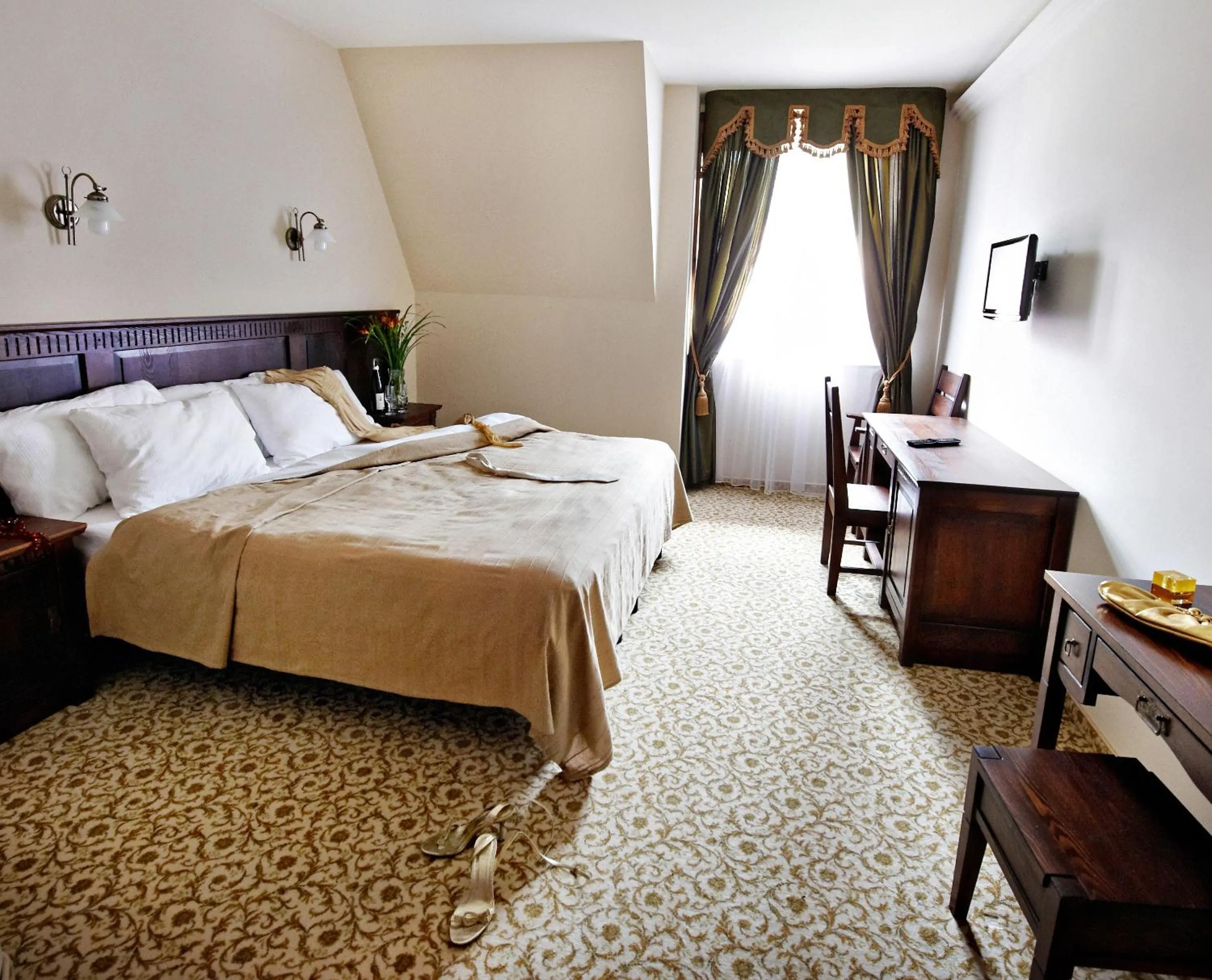 Bed in Hotel Chutor Kozacki