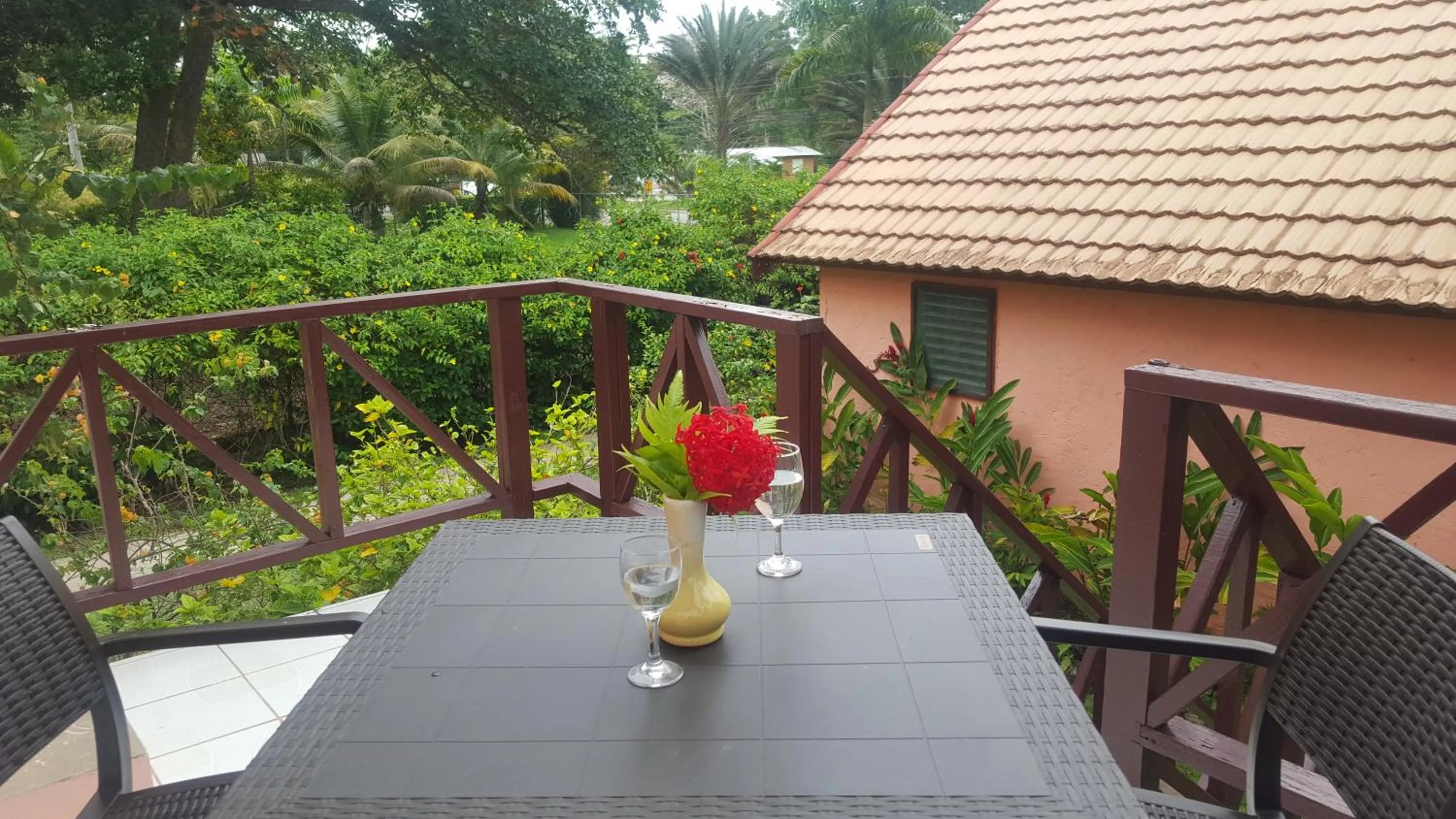Patio in Firefly Beach Cottages