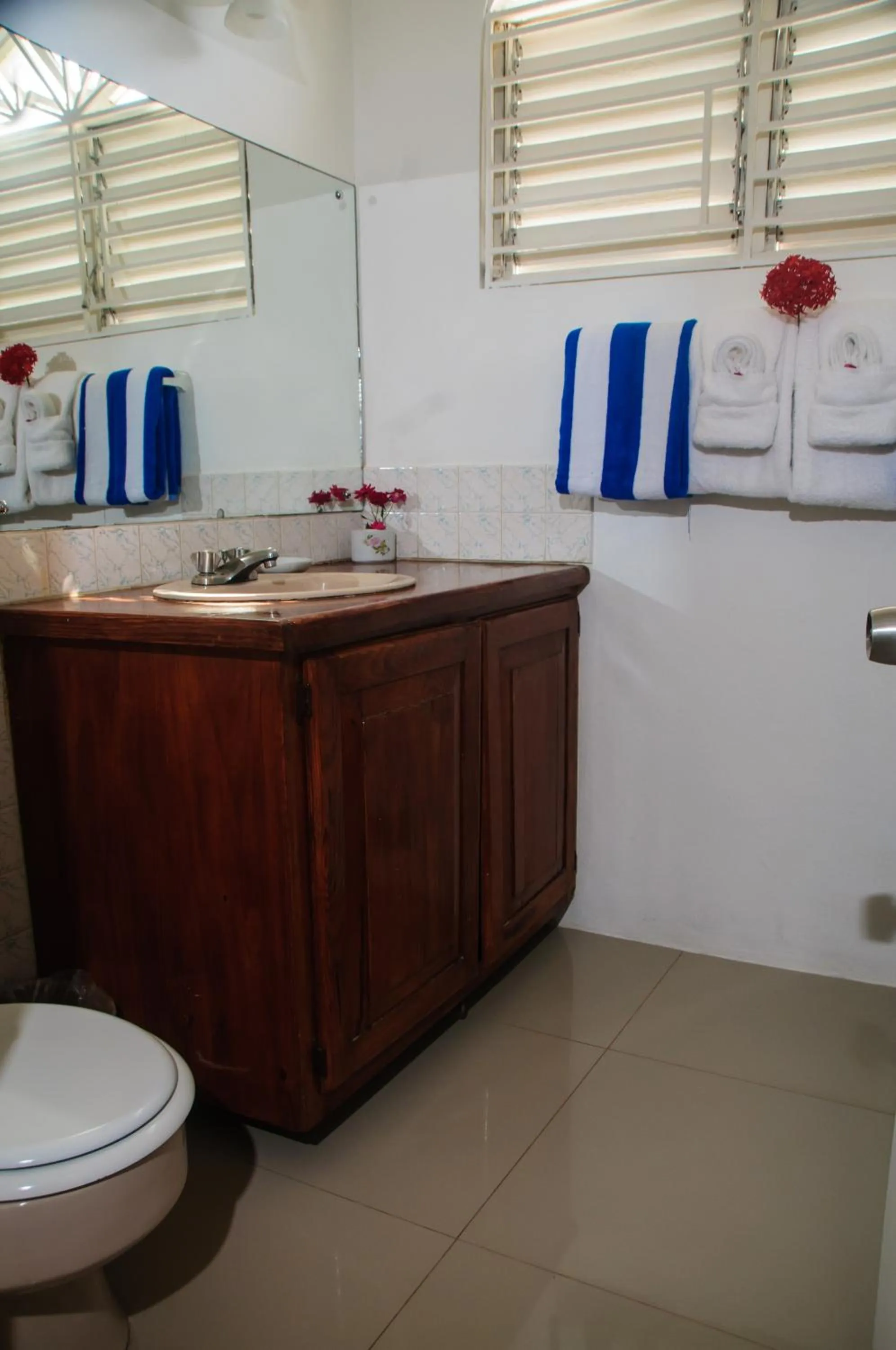 Bathroom in Firefly Beach Cottages