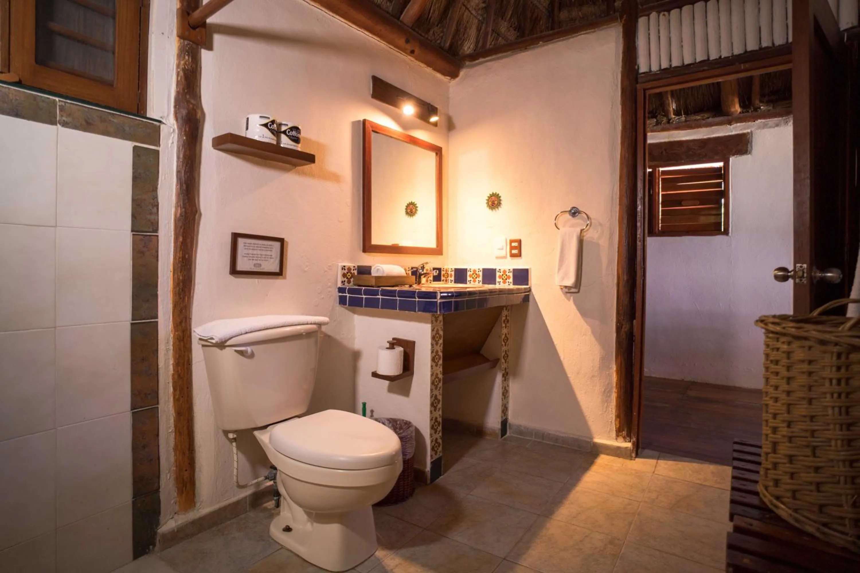 Bathroom in BT Live Tulum located at the party zone