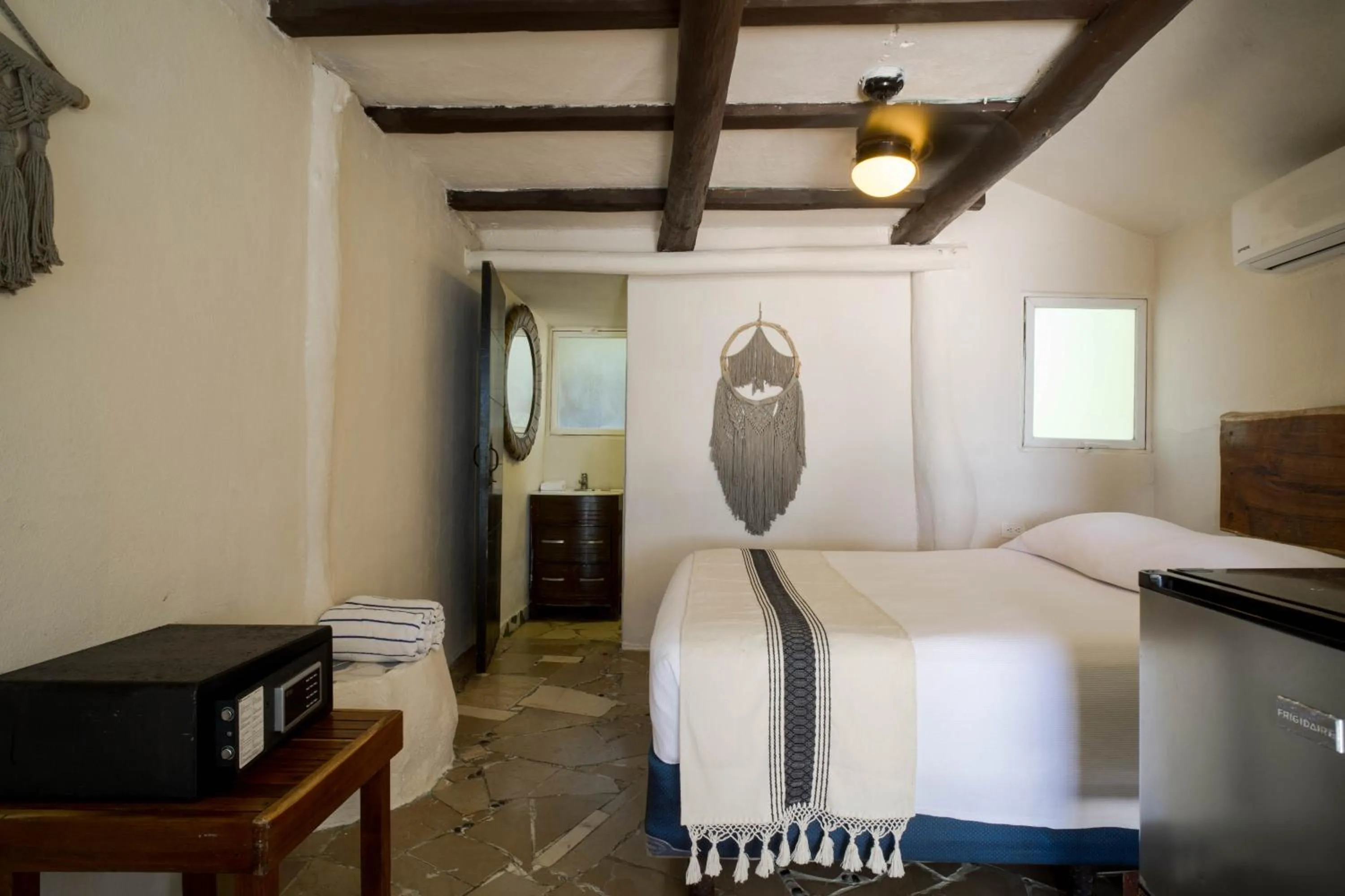 Bed in BT Live Tulum located at the party zone