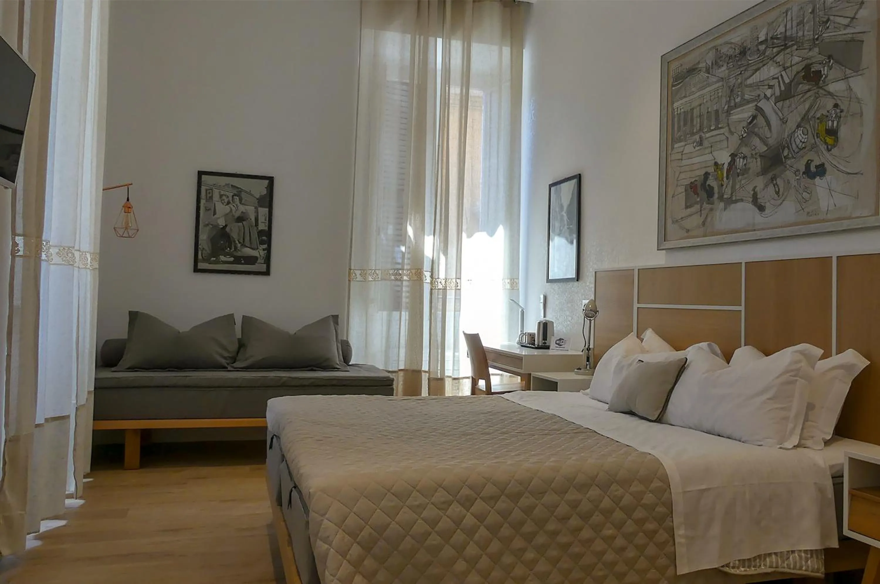 Bed in Roma Vespahouse