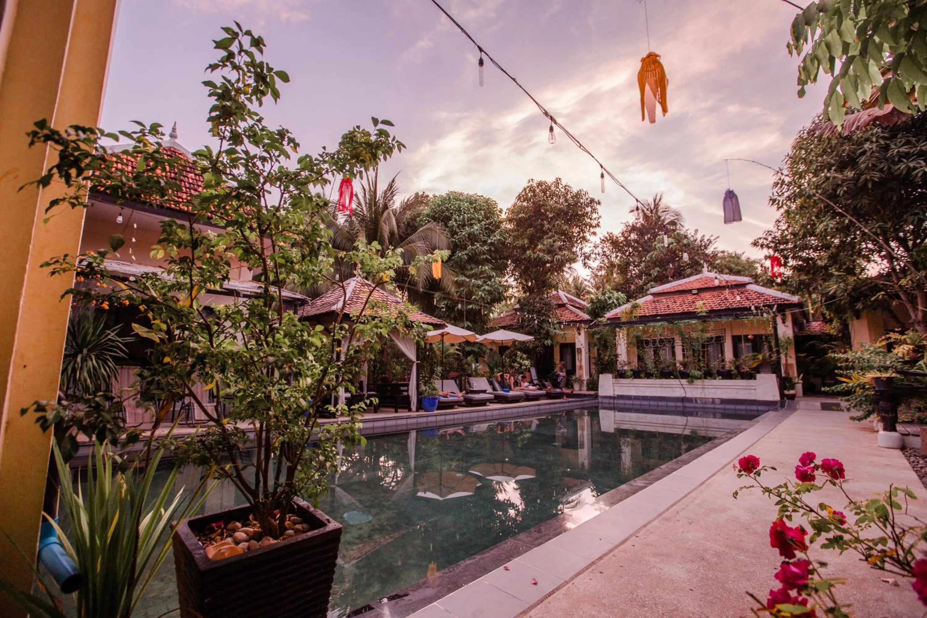 Swimming pool in The Sanctuary Villa Battambang