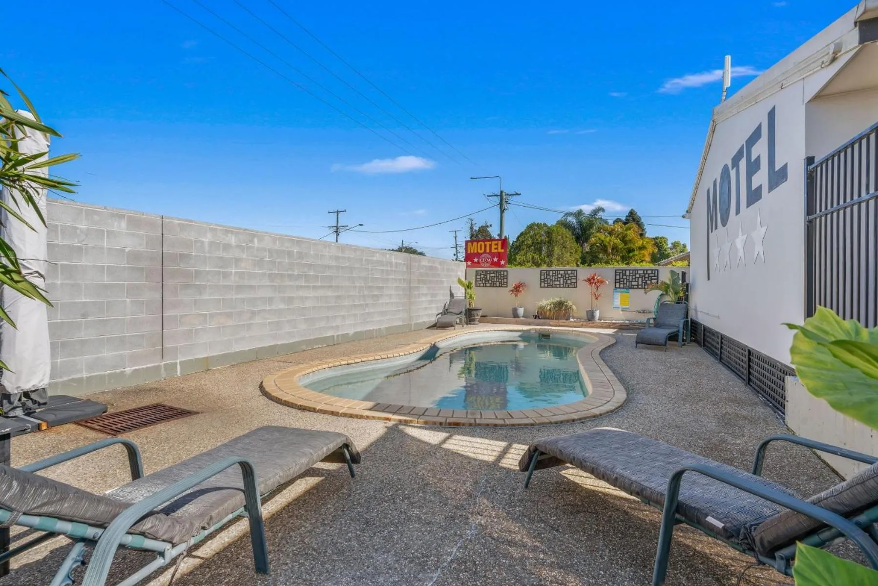 Pool view in Caboolture Central Motor Inn, Sure Stay Collection by BW