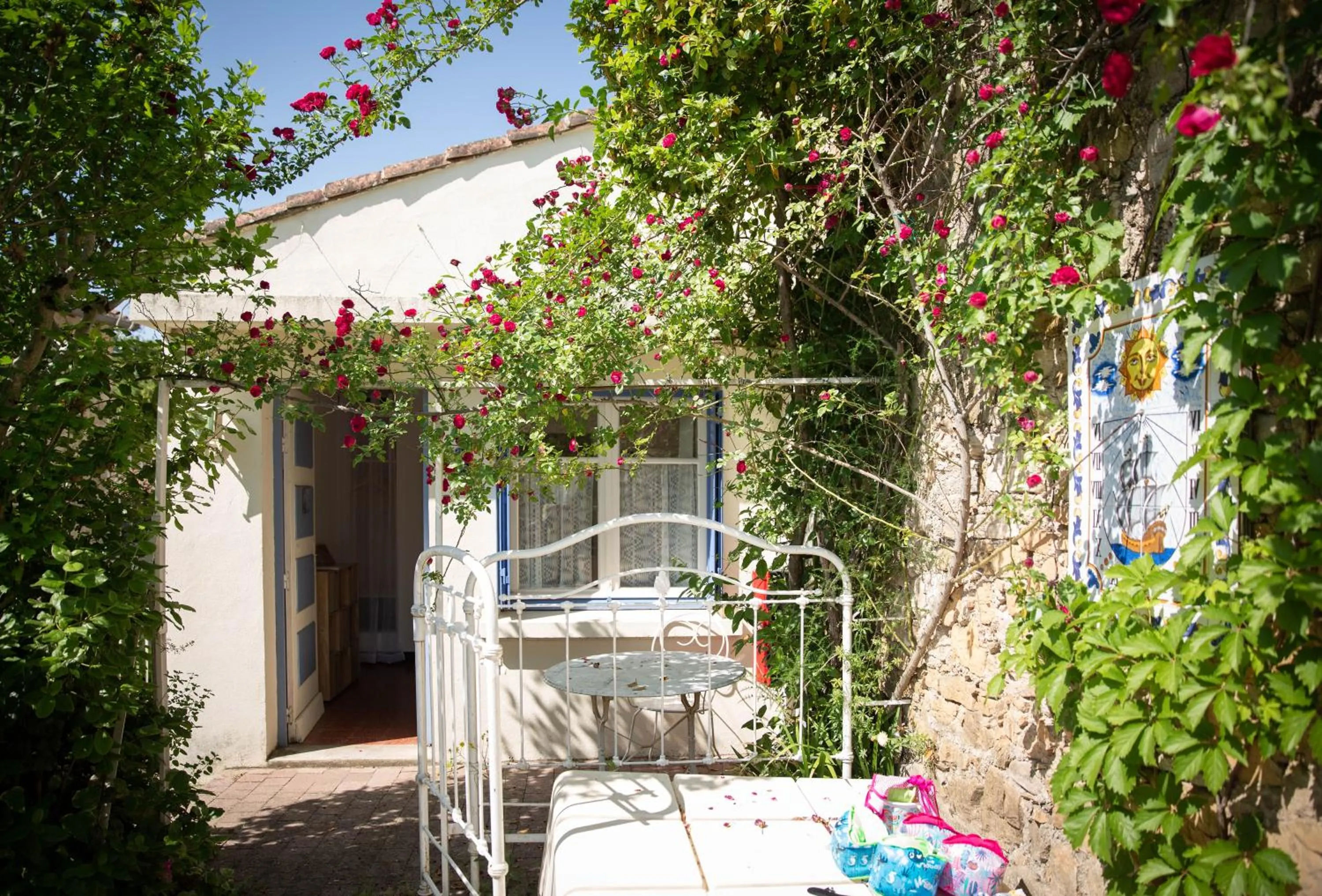 Swimming pool in La Roseraie