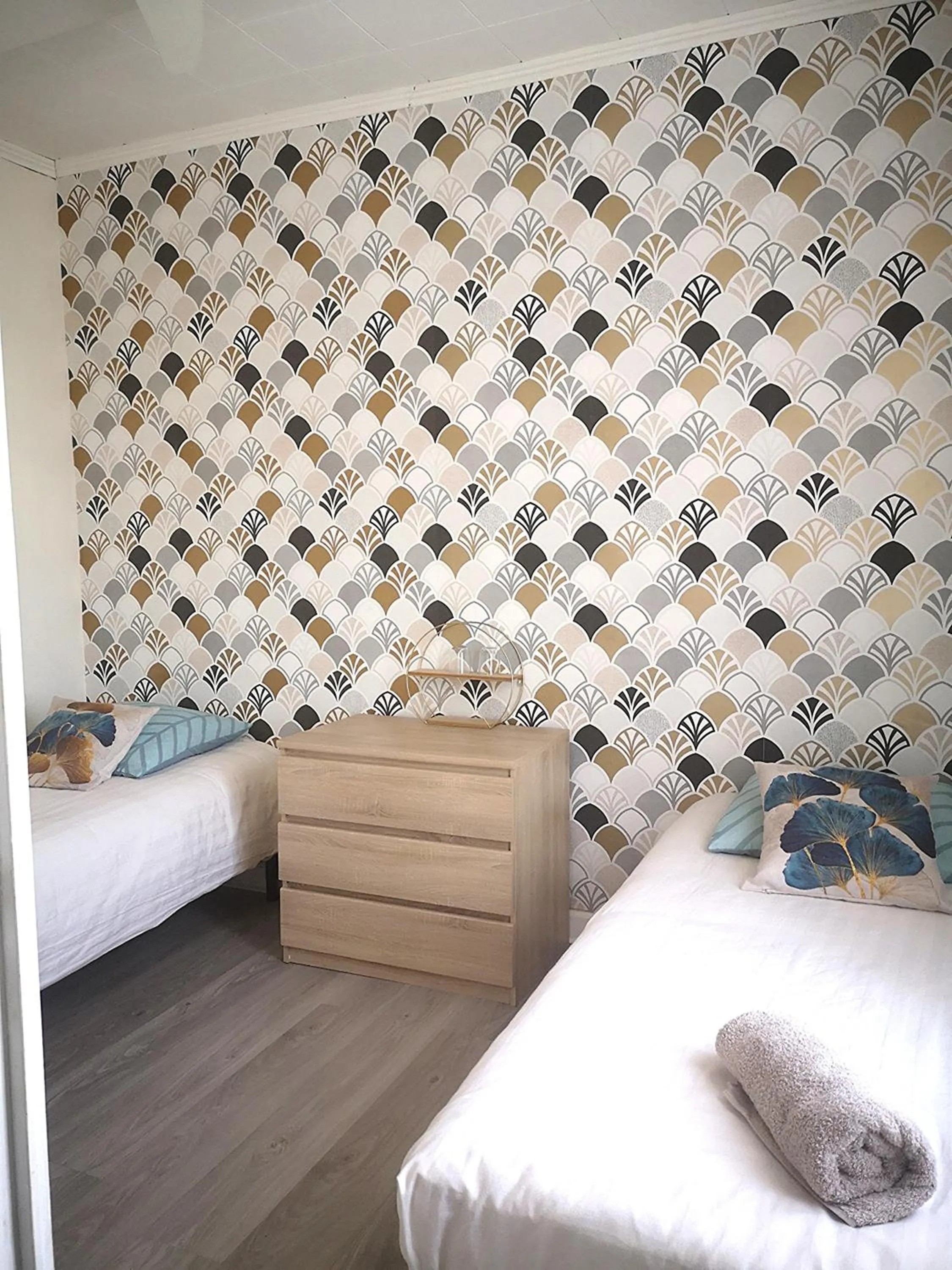 Bedroom, Bed in La Roseraie