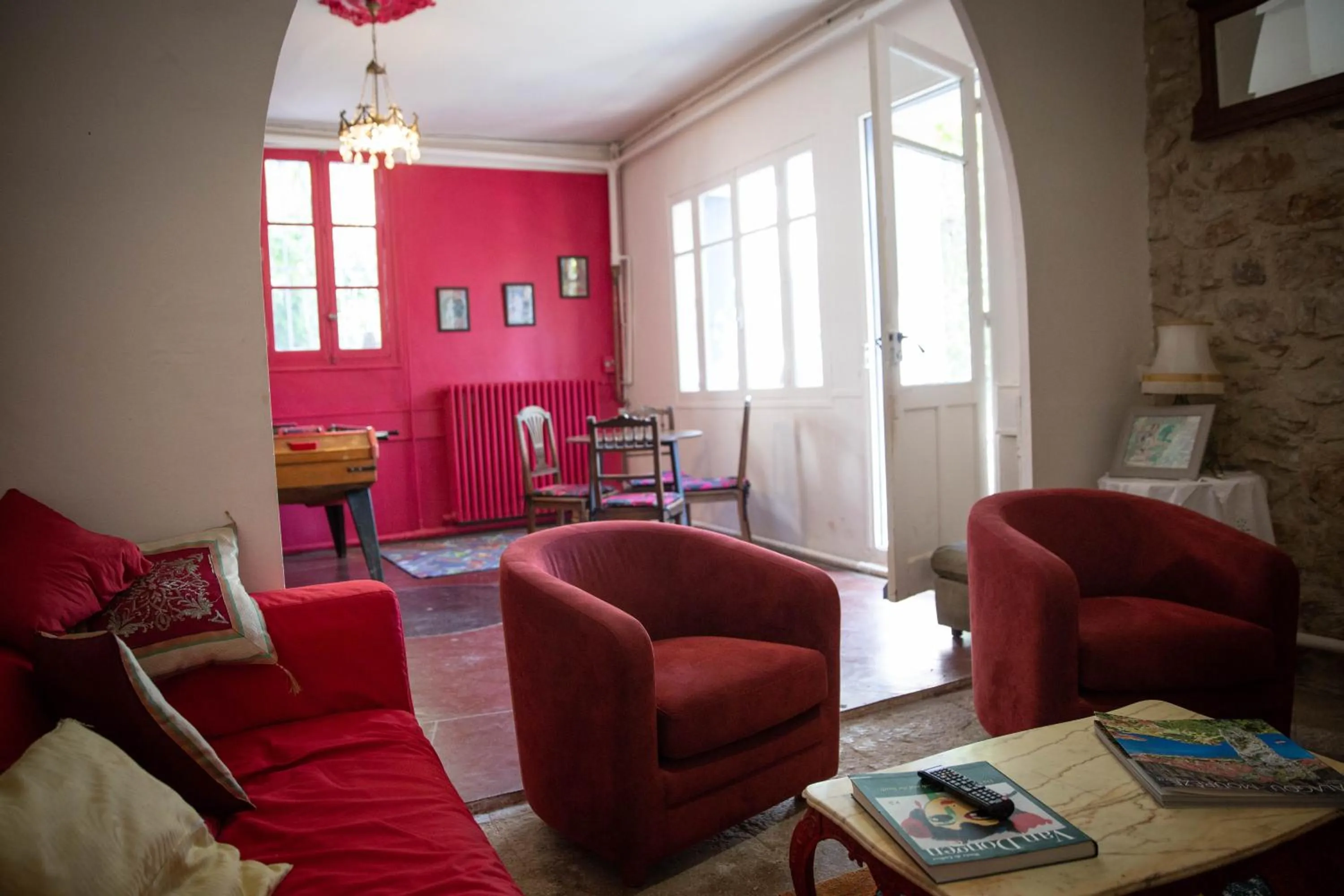 Living room in La Roseraie