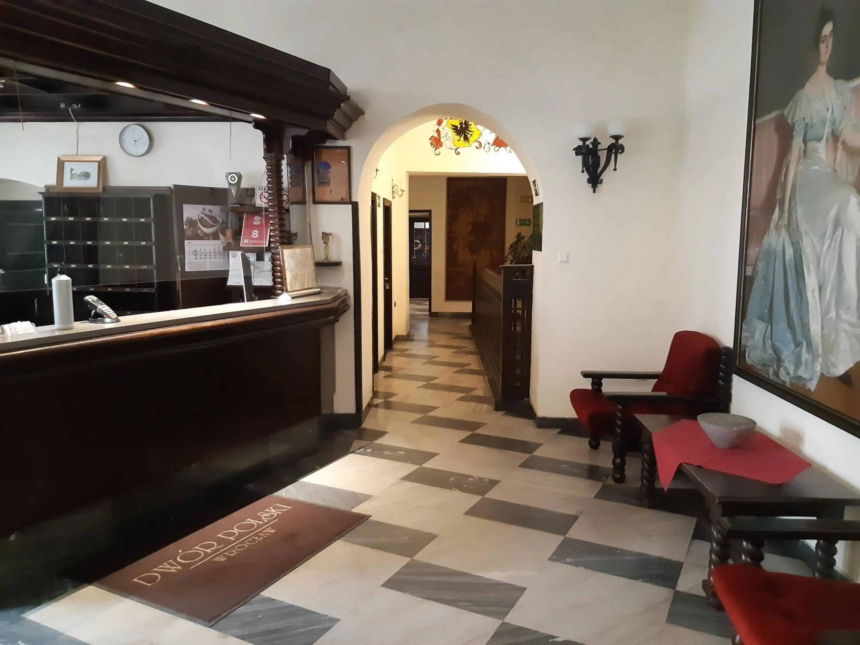 Lobby or reception in Hotel Dwór Polski