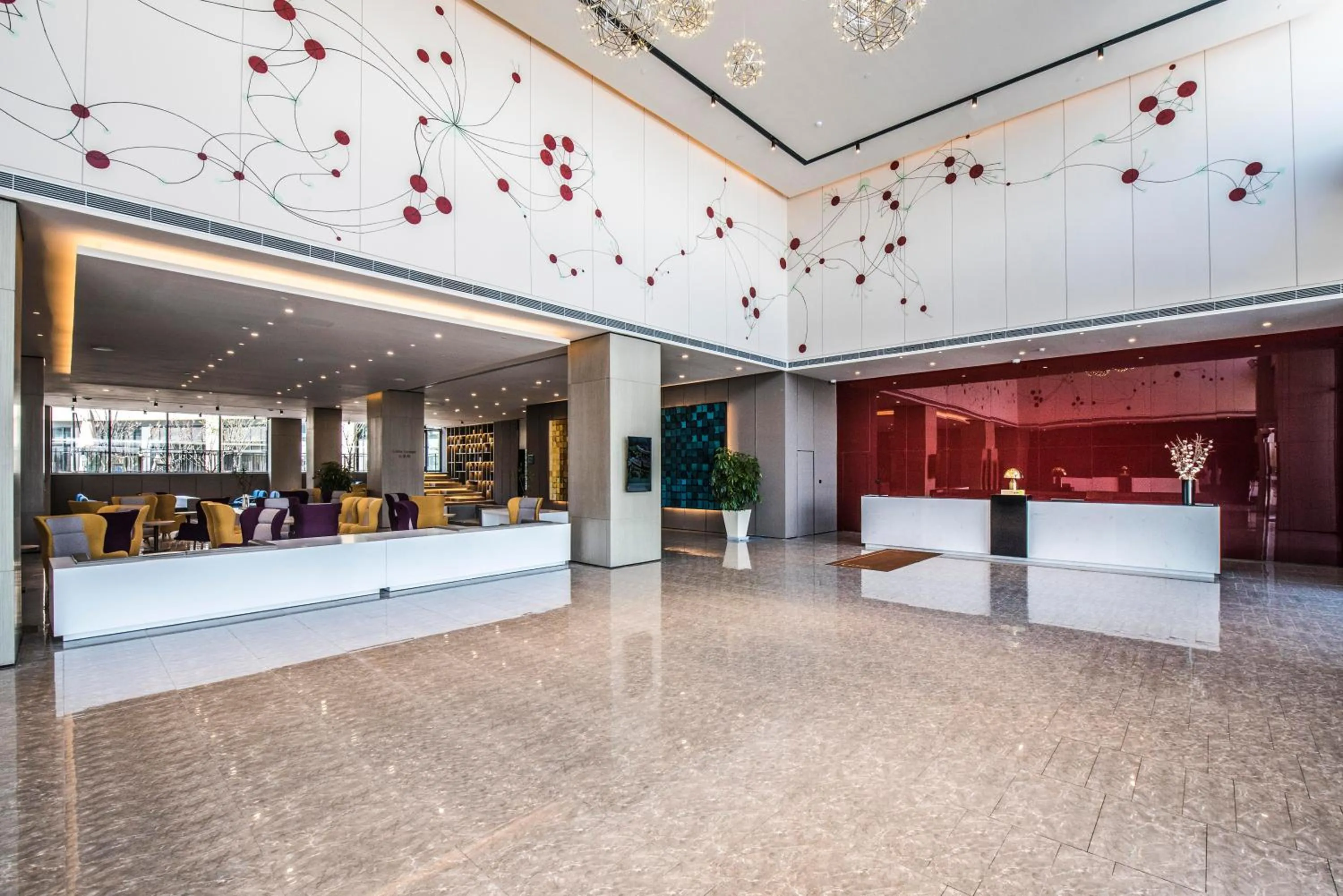 Lobby or reception in Q-Box Hotel Shanghai Sanjiagang -Offer Pudong International Airport and Disney shuttle