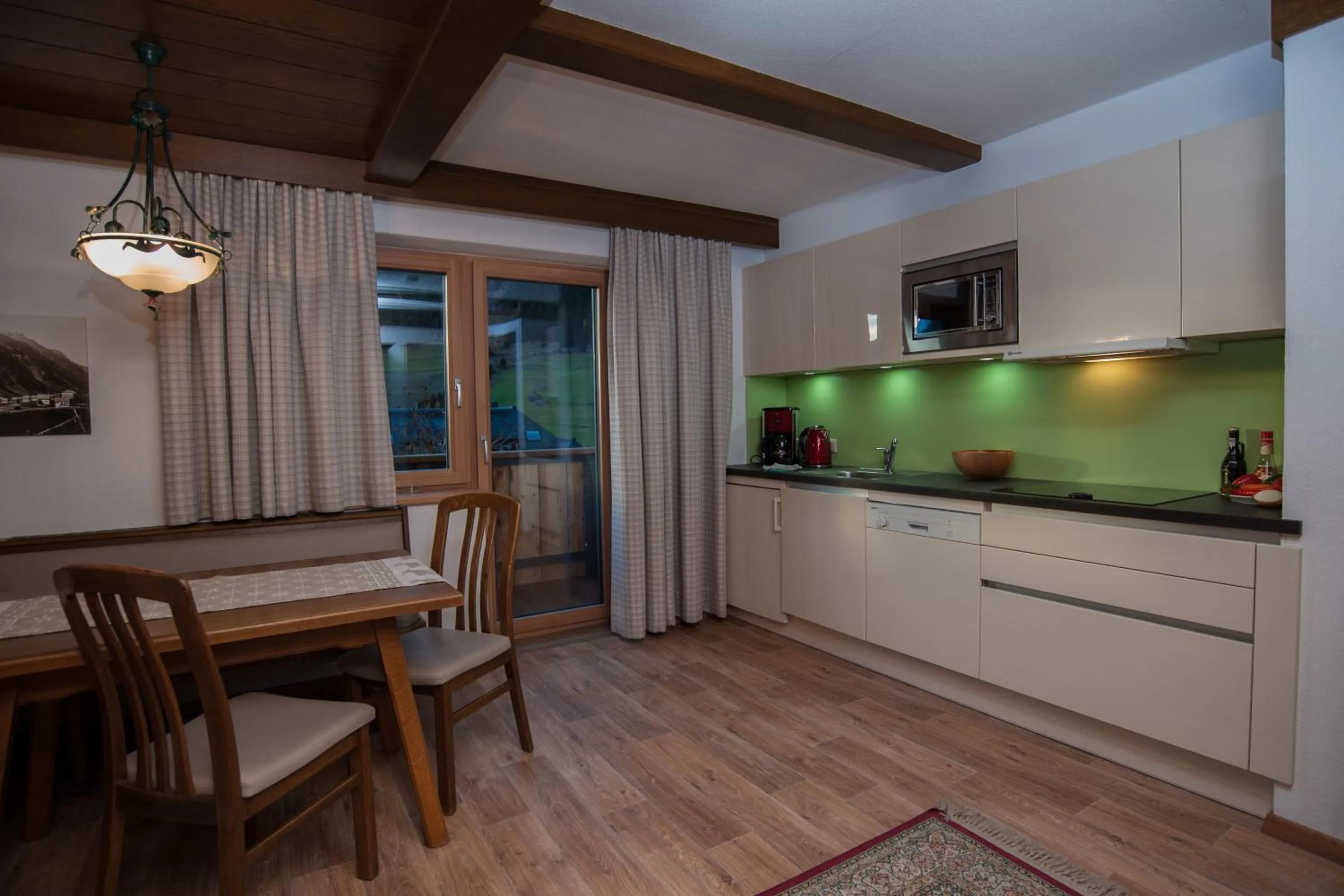 Kitchen or kitchenette in Hotel Garni Pra Posta