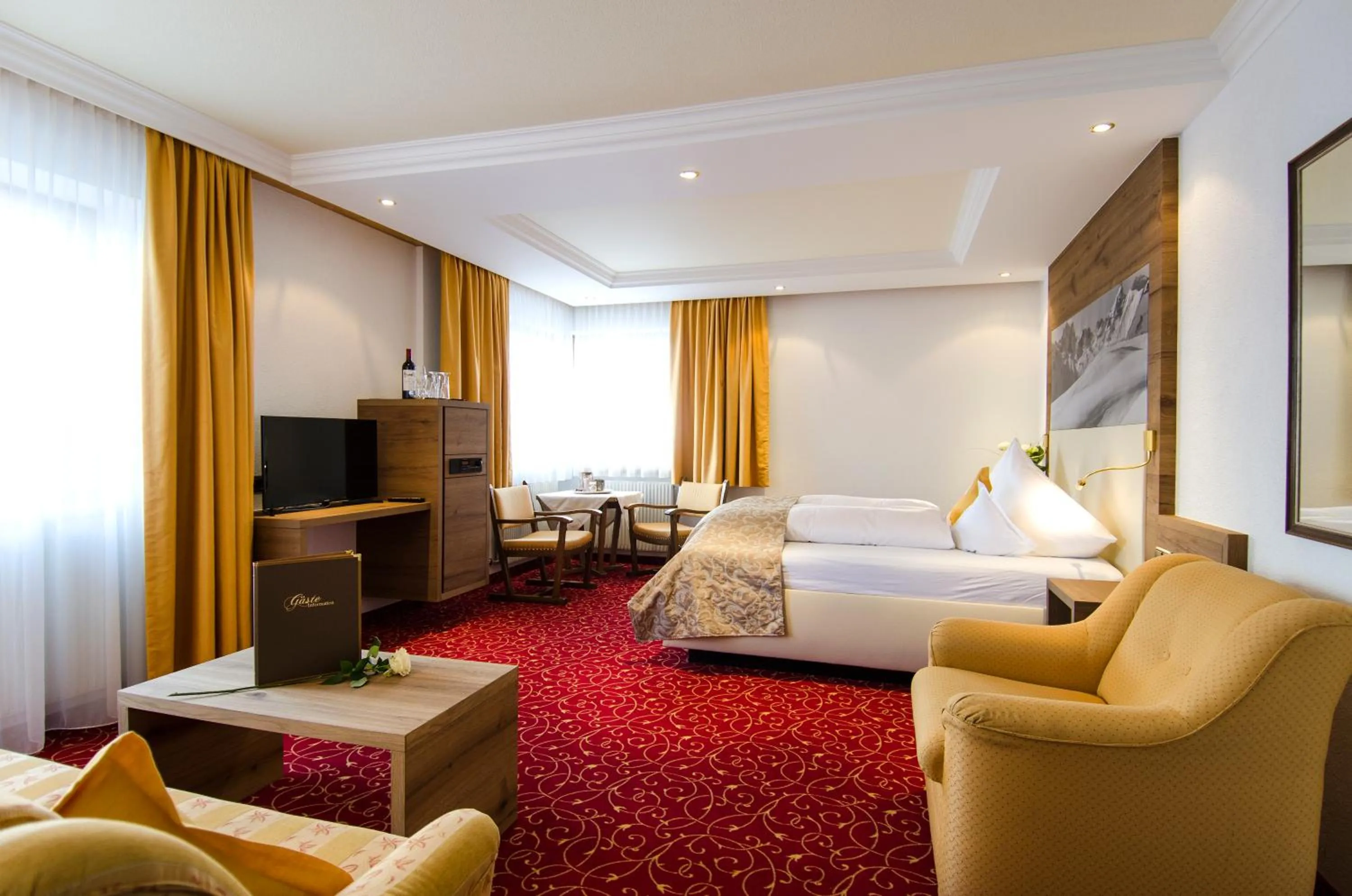 Living room, Bed in Hotel Garni Pra Posta