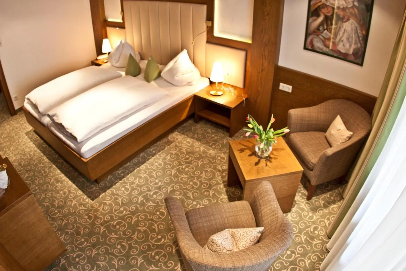 Bed in Hotel Garni Pra Posta