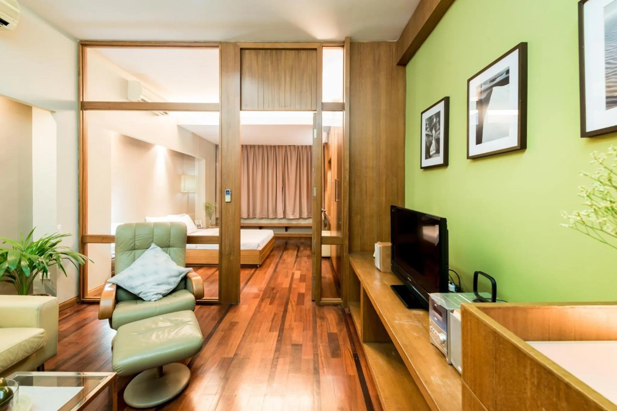 Living room in Laemtong Serviced Apartment