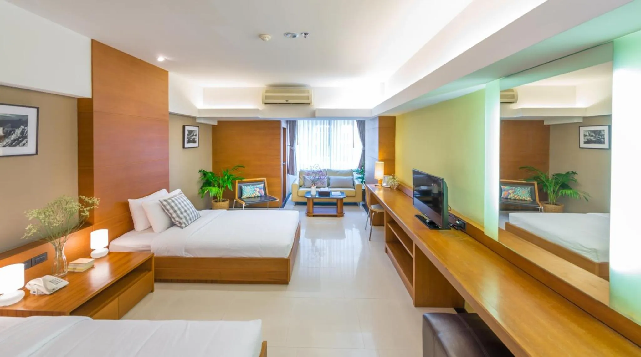 Photo of the whole room, Bed in Laemtong Serviced Apartment