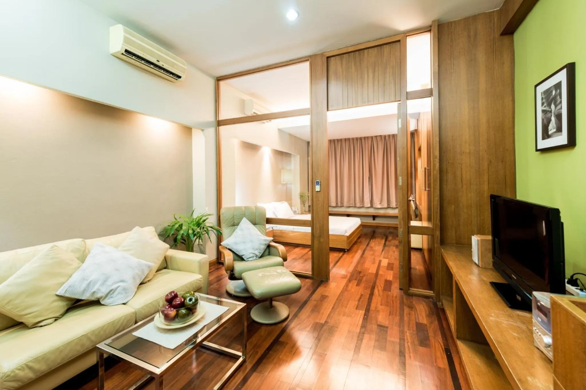 Living room in Laemtong Serviced Apartment