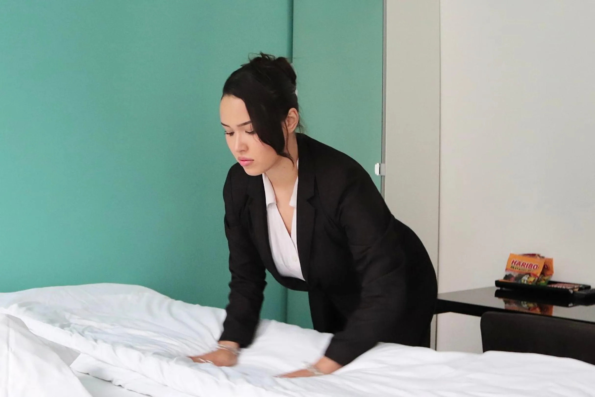 People, Bed in A Hotels City