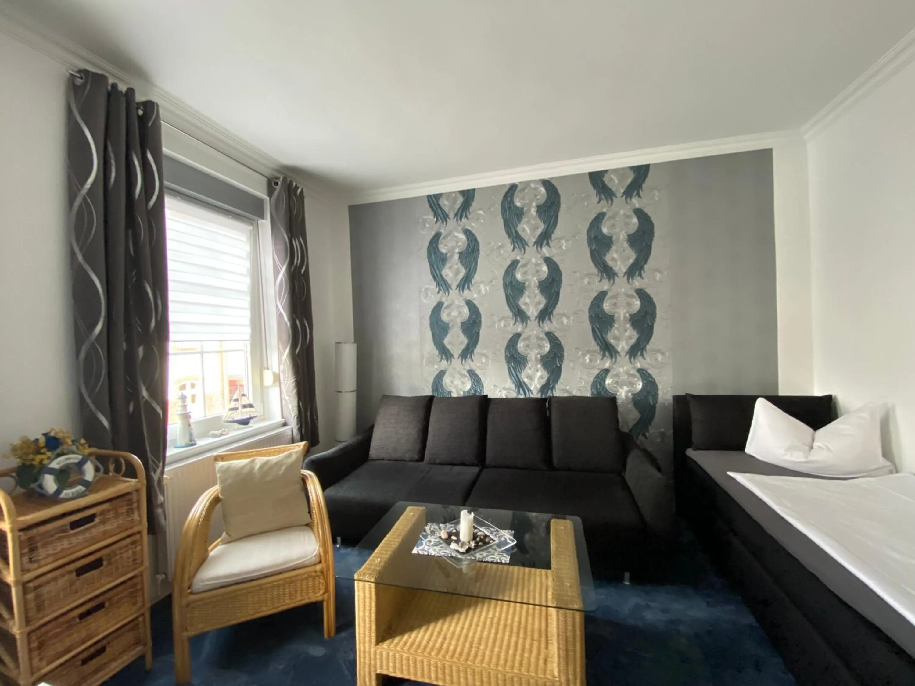 Living room, Bed in Pension & Ferienwohnungen Schneidereit