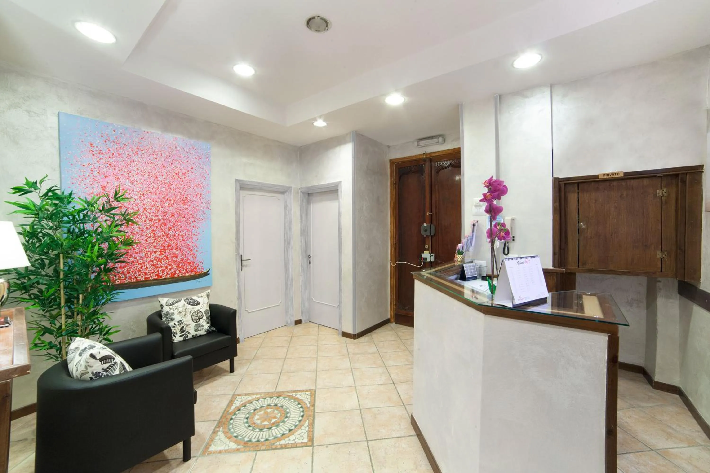 Lobby or reception in B&B La Cittadella