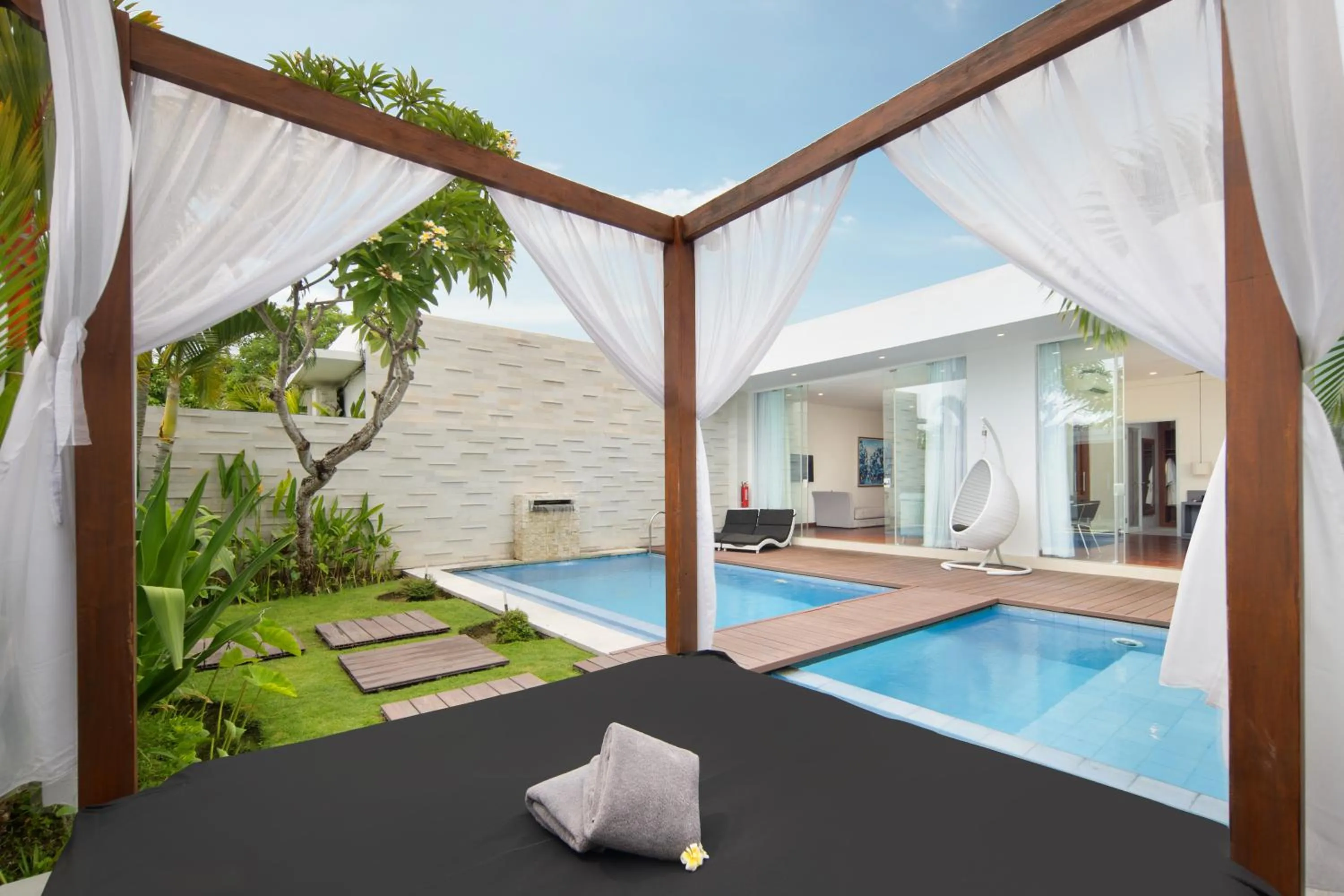 Patio in The Daha Luxury Villas