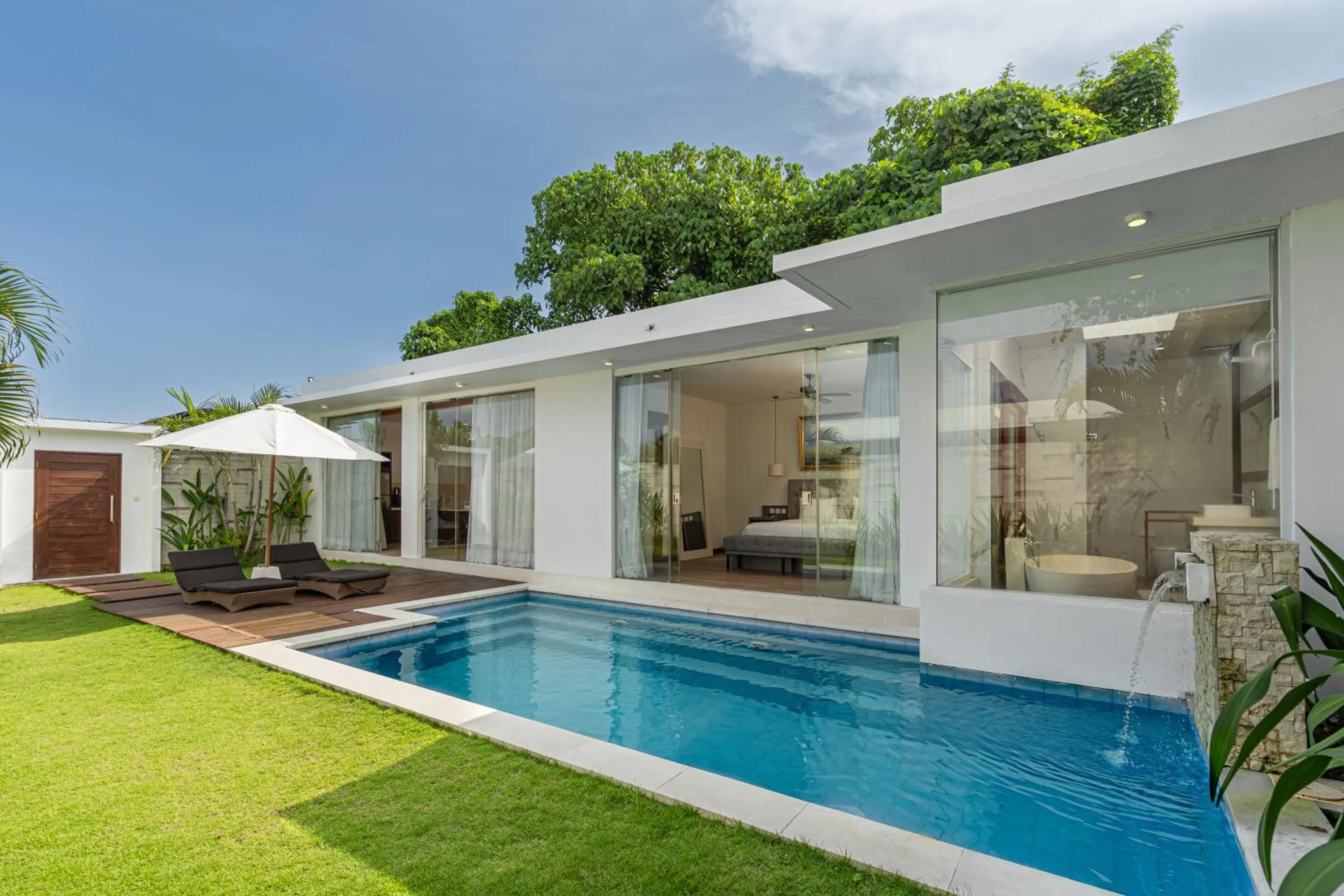 Pool view in The Daha Luxury Villas