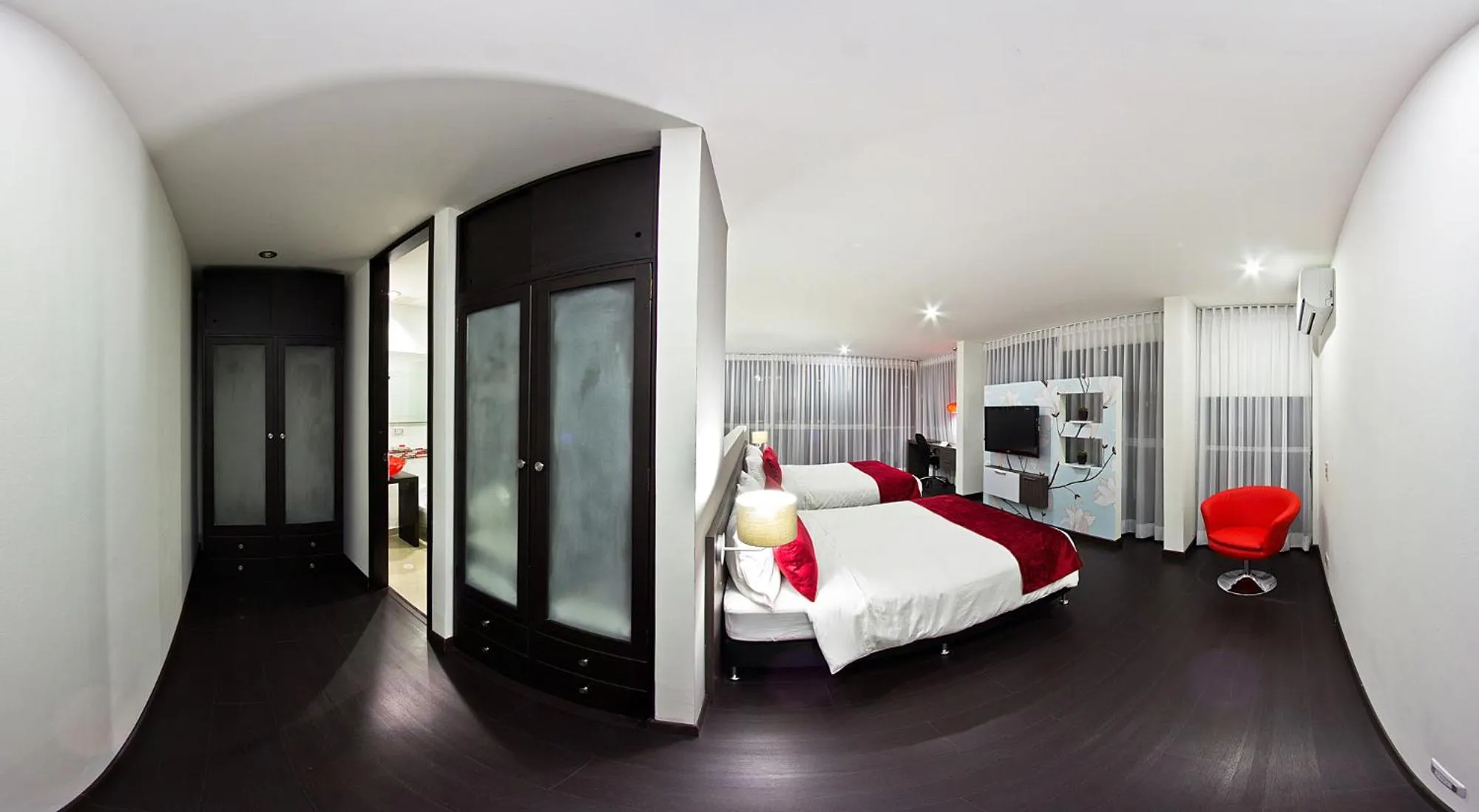 Bed in Monterosa Apartamentos Amoblados