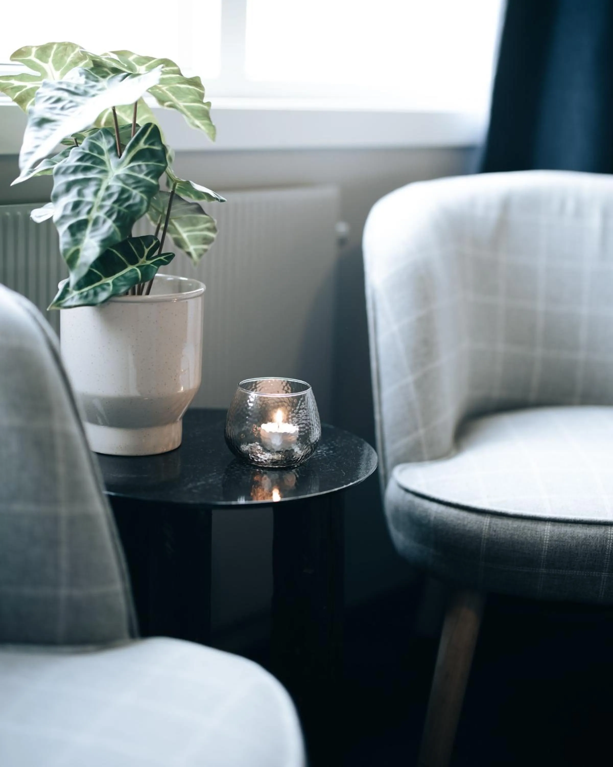 Seating area in Live Lofoten Hotel