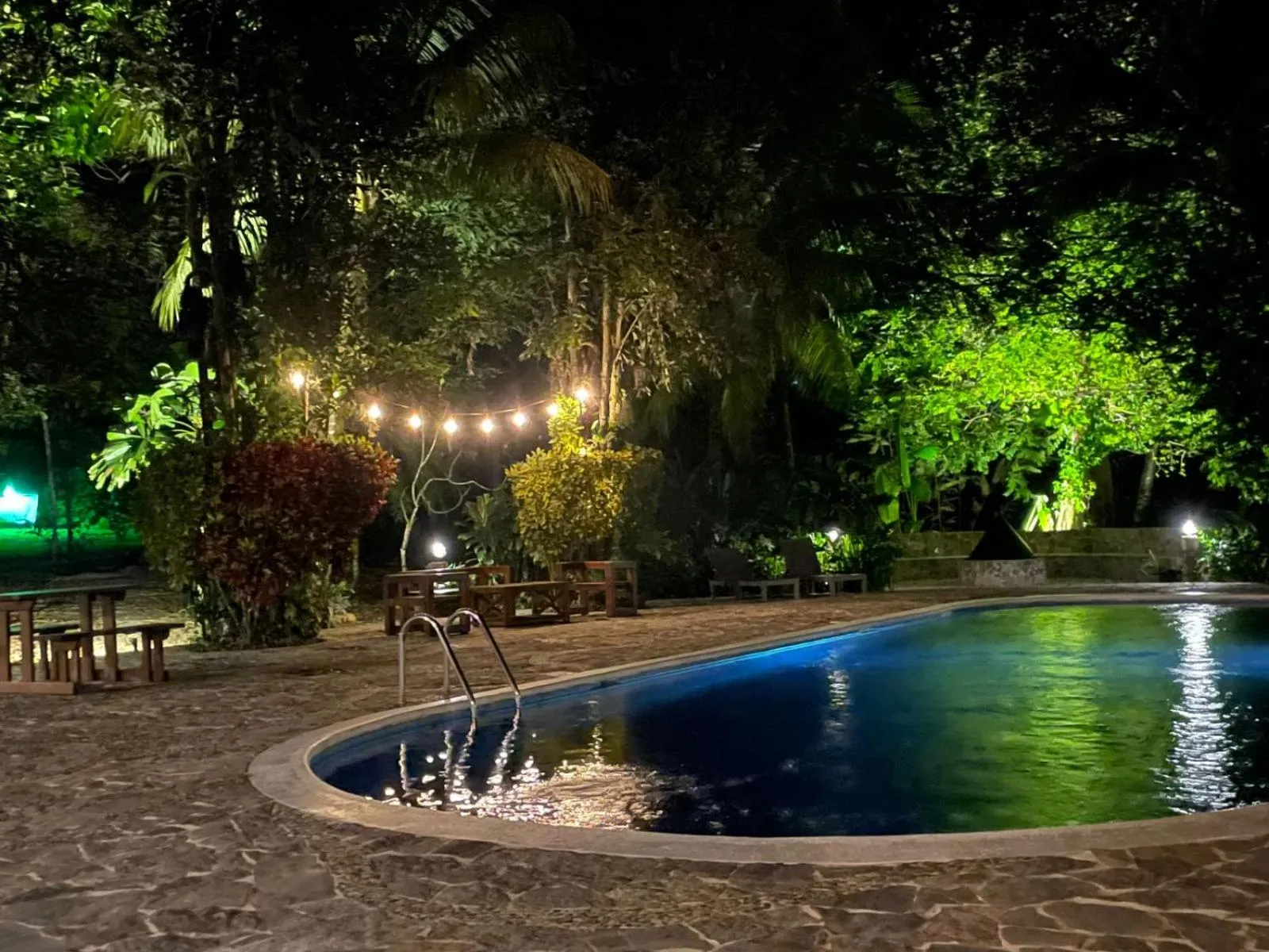 Pool view in The Lodge at Pico Bonito