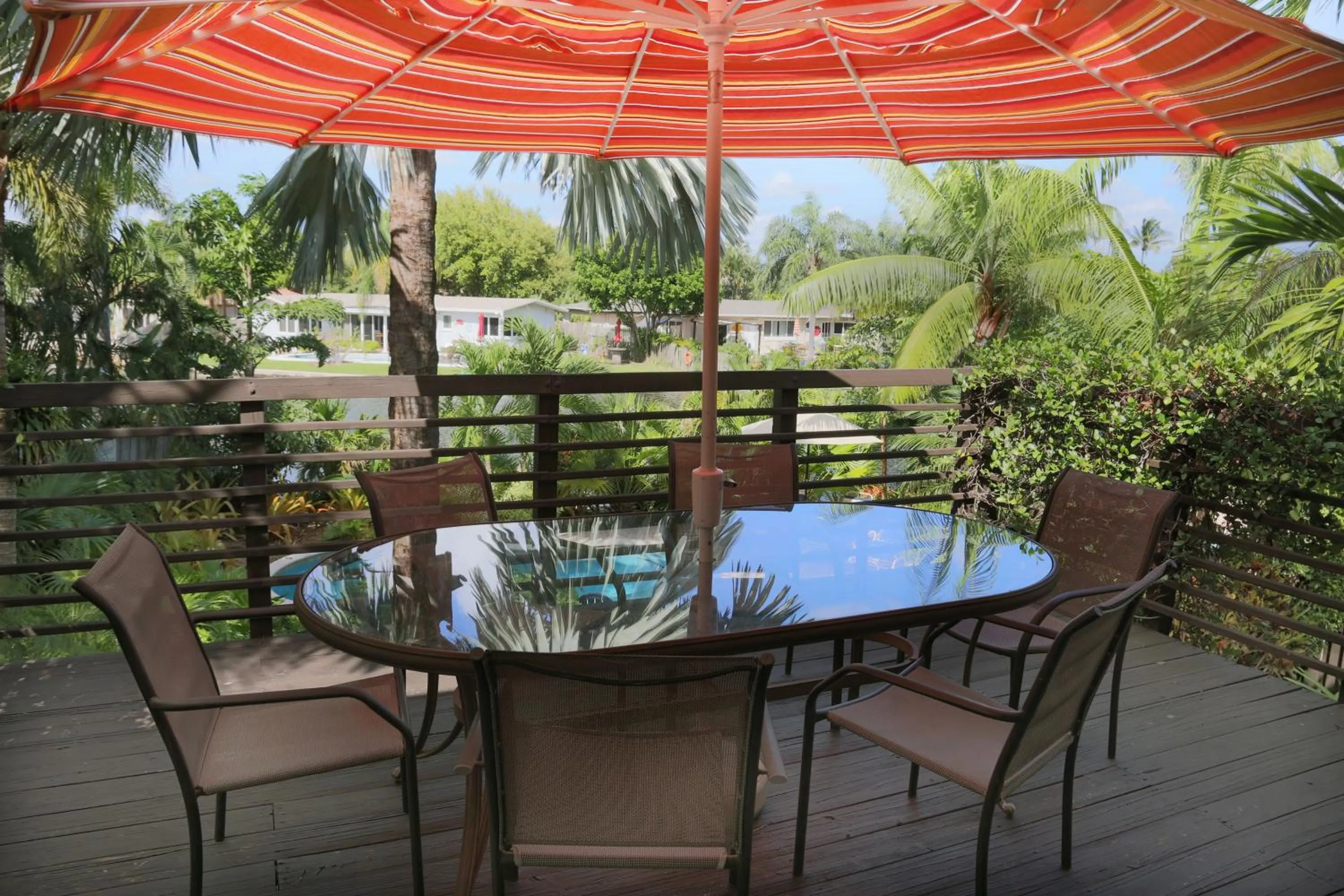 Balcony/Terrace in The Cabanas Guesthouse & Spa - Gay Resort catering to Gay Men