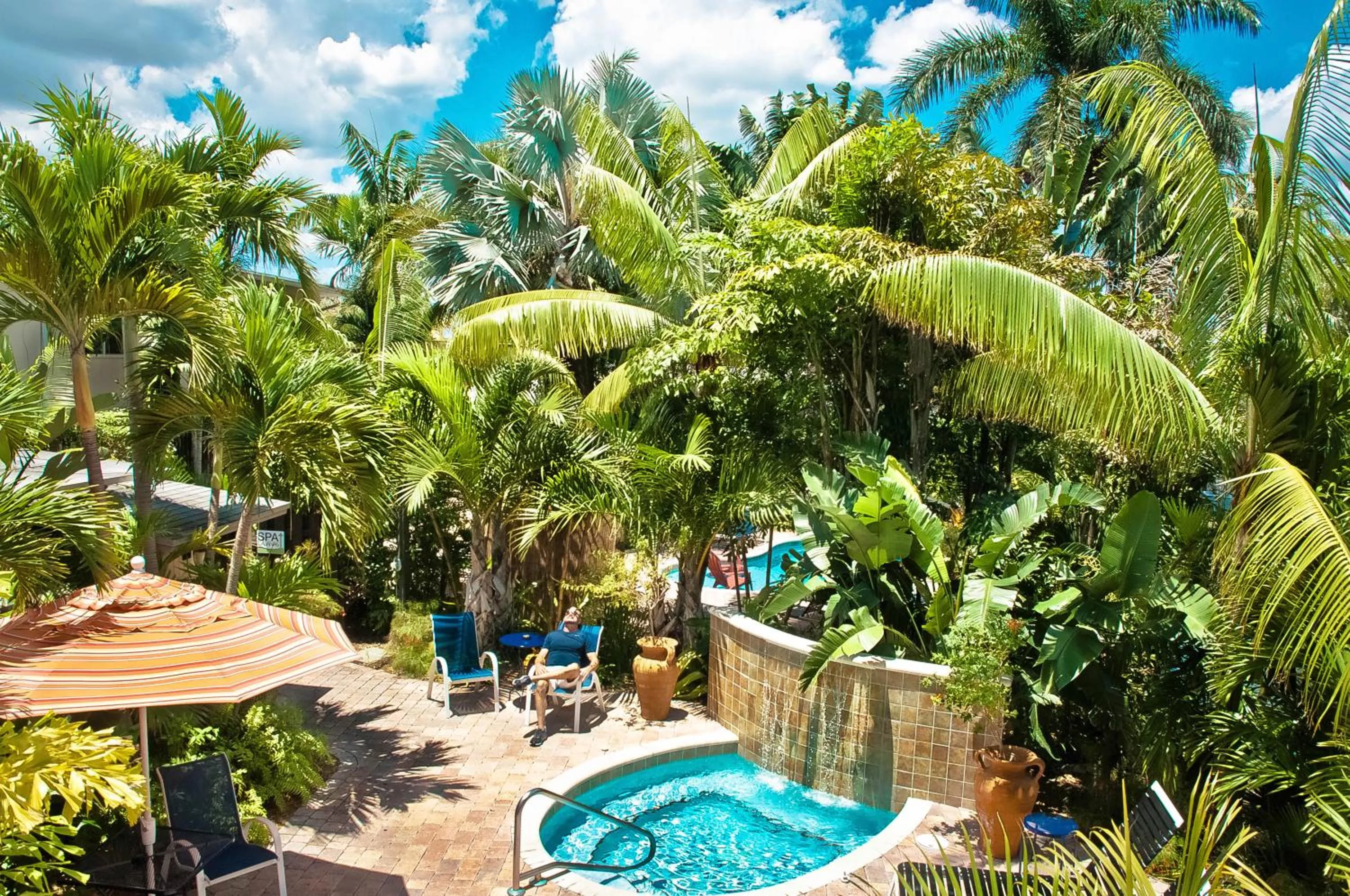 Bird's eye view in The Cabanas Guesthouse & Spa - Gay Resort catering to Gay Men