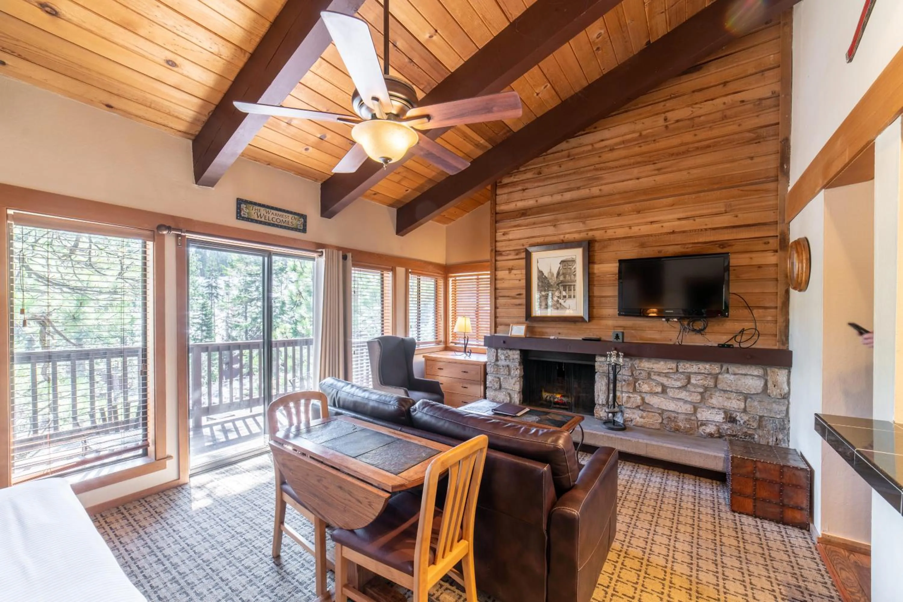 Seating area in Granlibakken Tahoe