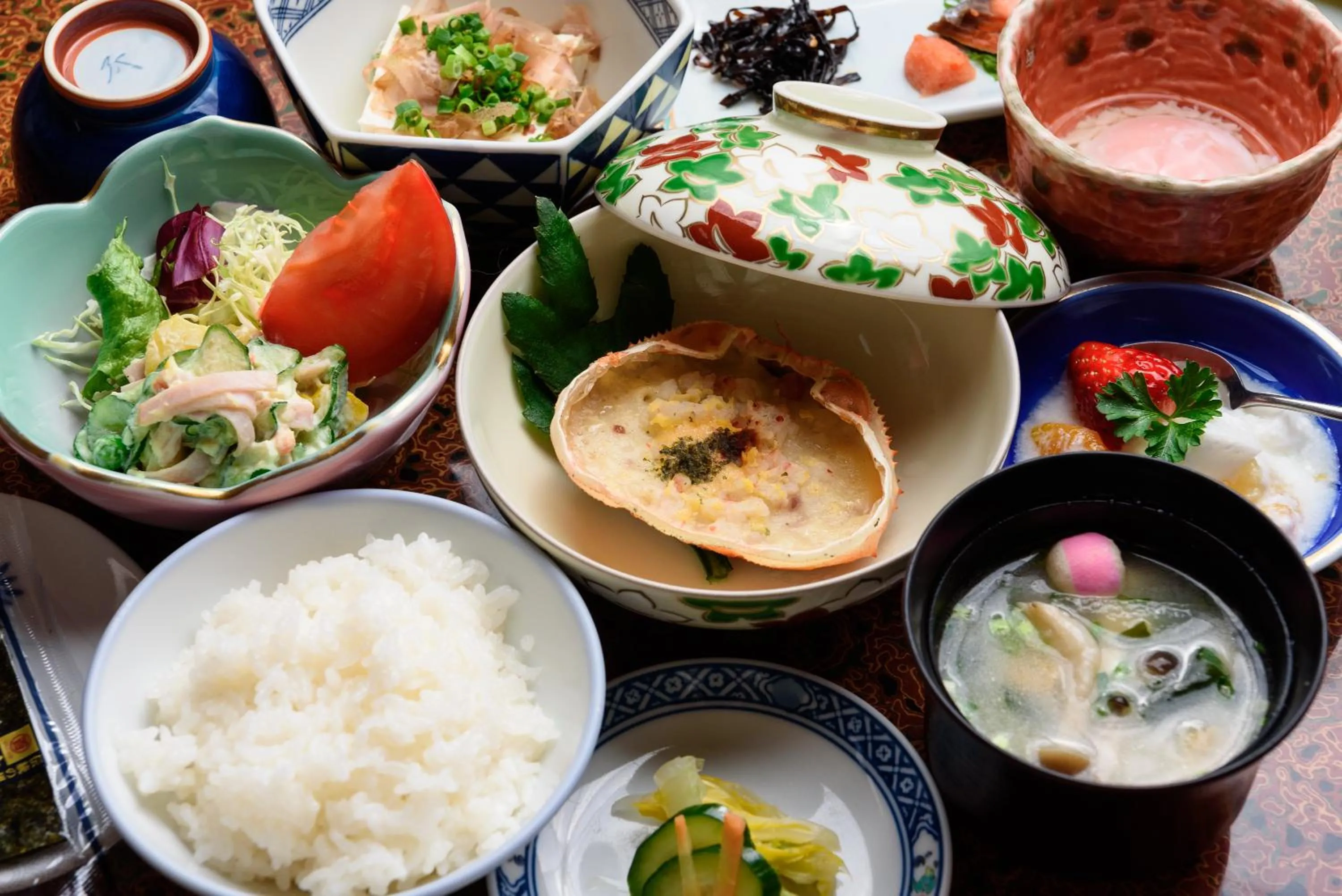 Food close-up in Yufuin Onsen Oyado Jinnouchi