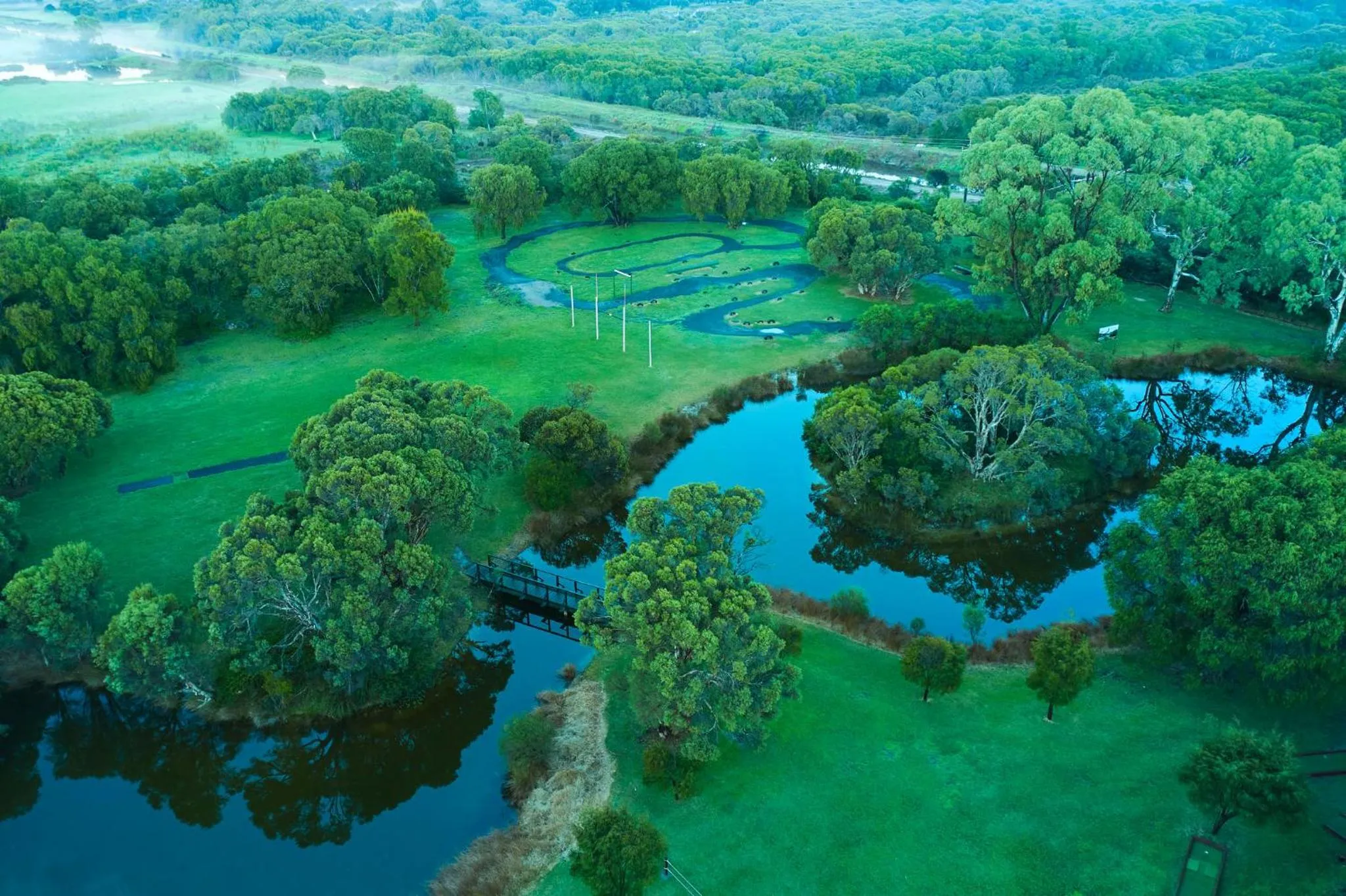 Natural landscape in RAC Busselton Holiday Park