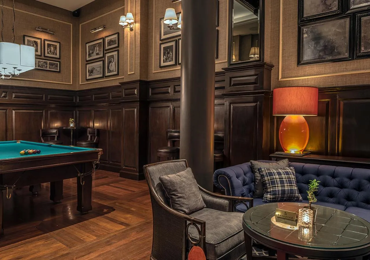 Living room in The Strand, Yangon