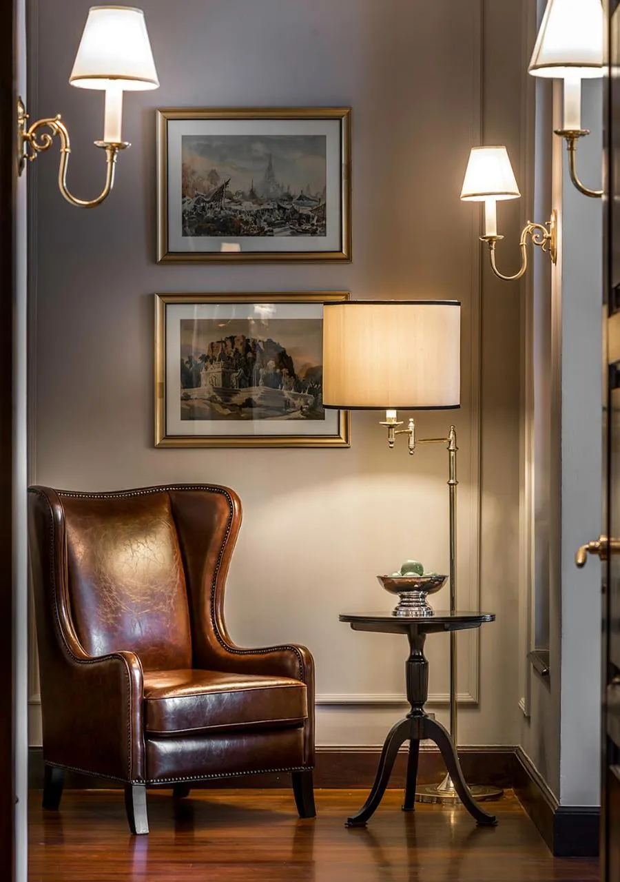 Living room in The Strand, Yangon