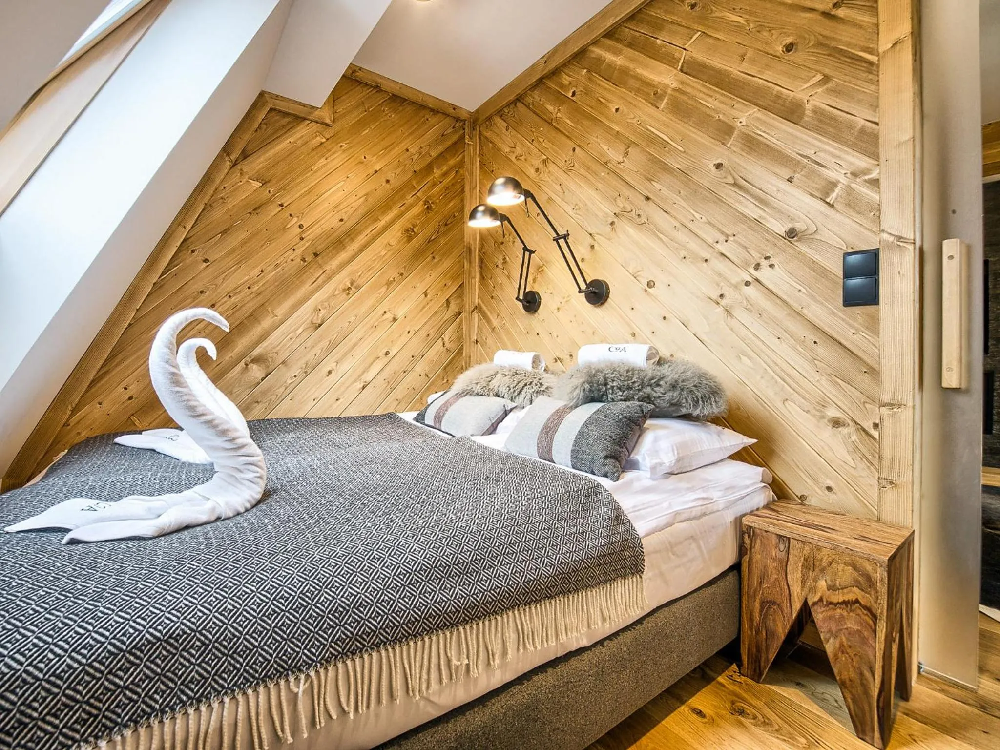 Bed in VisitZakopane - Tatra Ski Apartment
